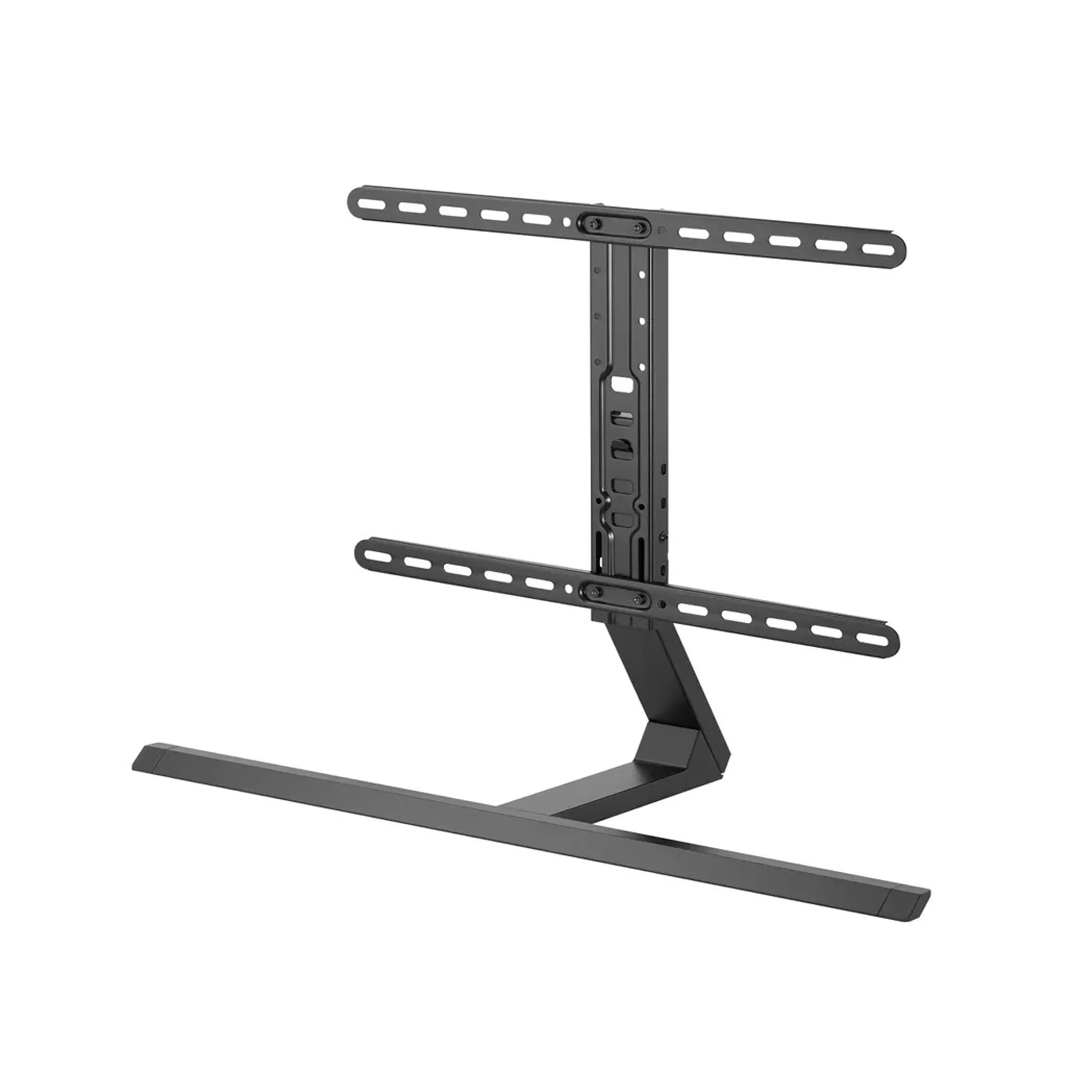 37 inch - 82 inch Contemporary Aluminum Pedestal Tabletop TV Stand, SH-4275B - Image 3