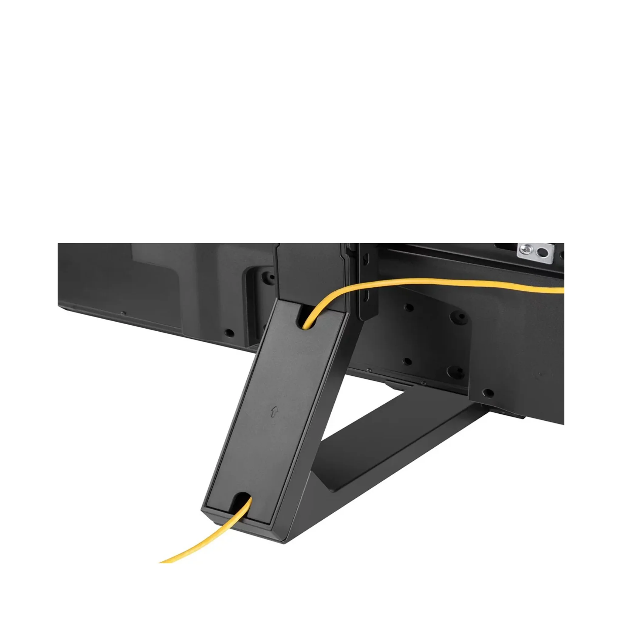 37 inch - 82 inch Contemporary Aluminum Pedestal Tabletop TV Stand, SH-4275B - Image 4