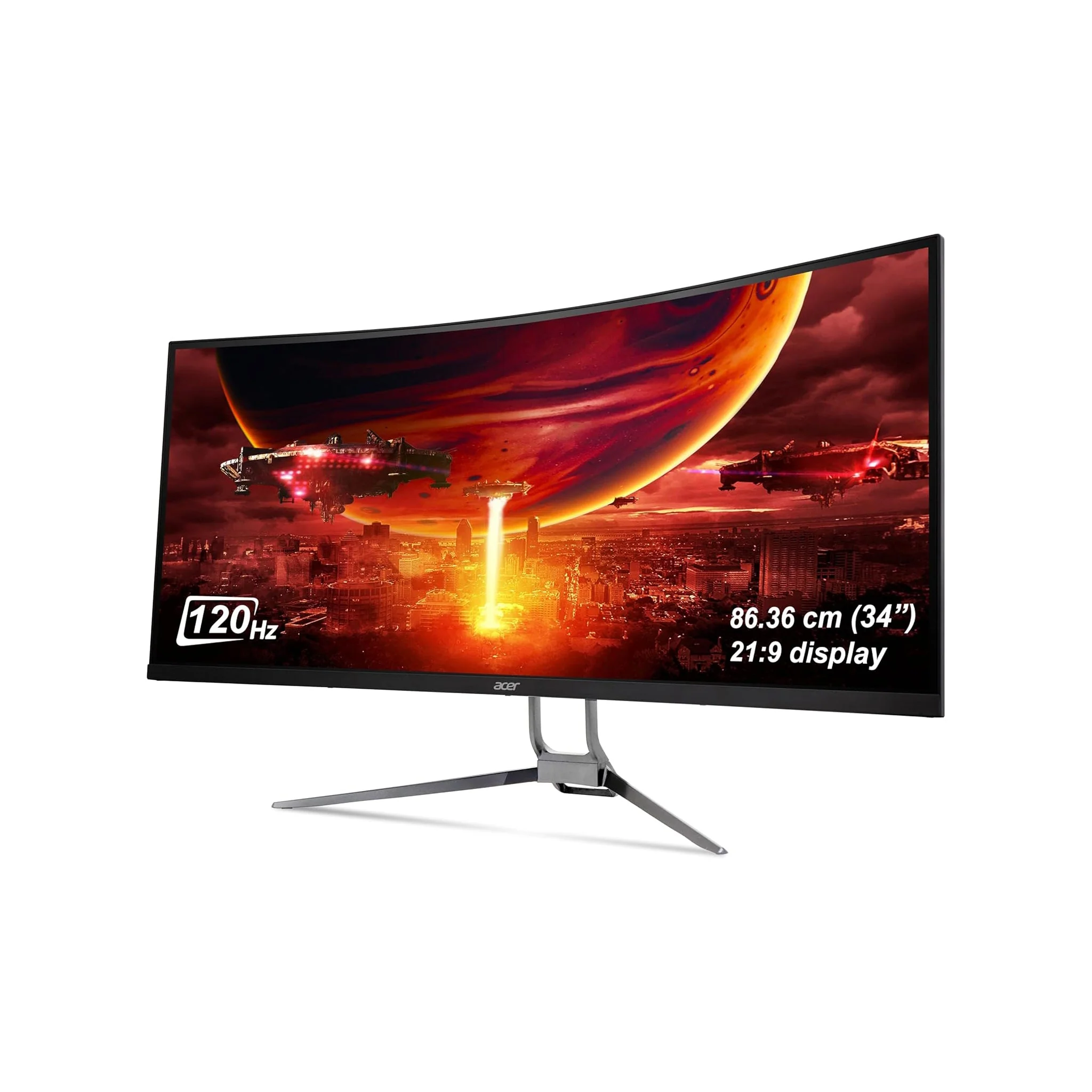 Acer 34 inch Curved Backlight LED Monitor - 120Hz, ED343CUR - Image 3