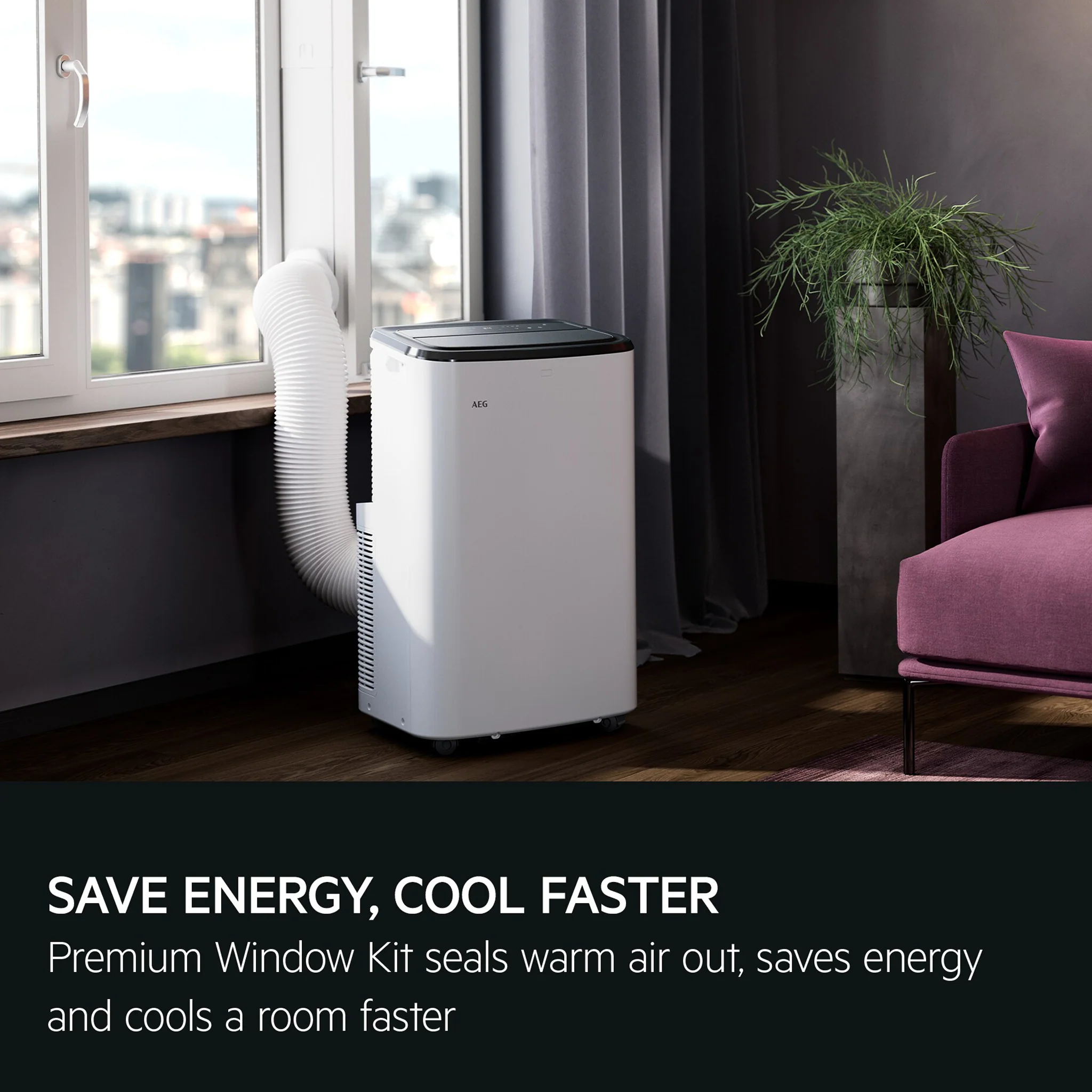 AEG Comfort .75 Ton Portable Air Conditioner, AXP26U559HW - Image 6