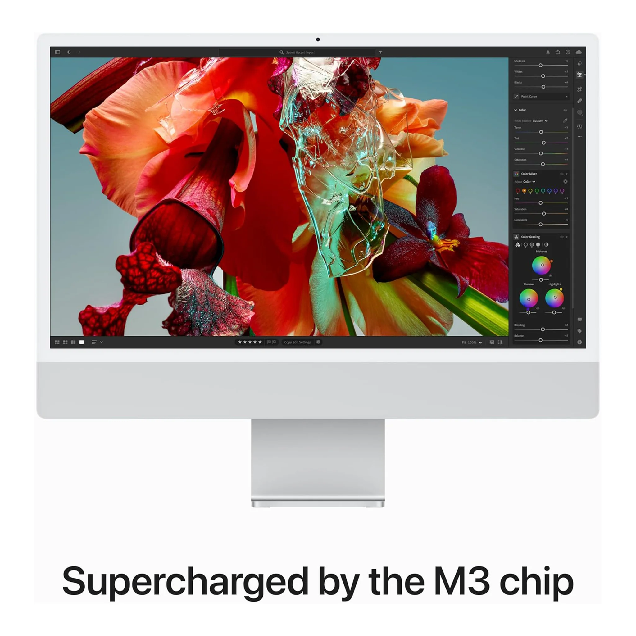 Apple 2023 iMac (24-inch, Apple M3 chip with 8‑core CPU and 8‑core GPU, 8GB Unified Memory, 512GB) - Silver - Image 5