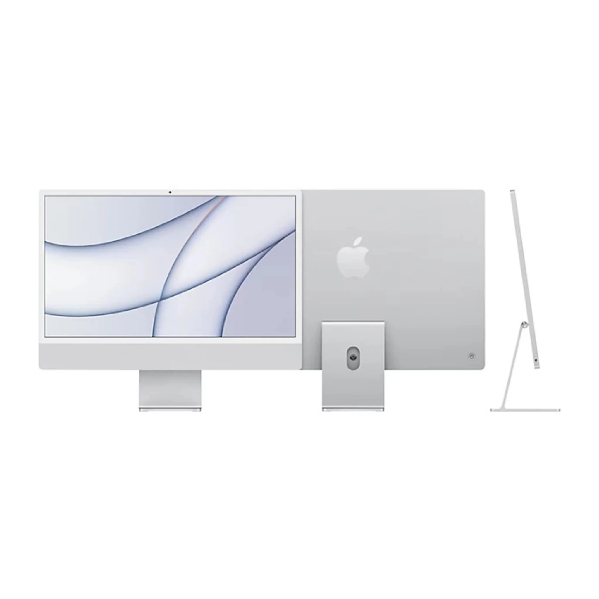 Apple iMac (24-inch, Apple M1 chip with 8‑core CPU and 8‑core GPU, 8GB RAM, 256GB) - Silver - Image 3