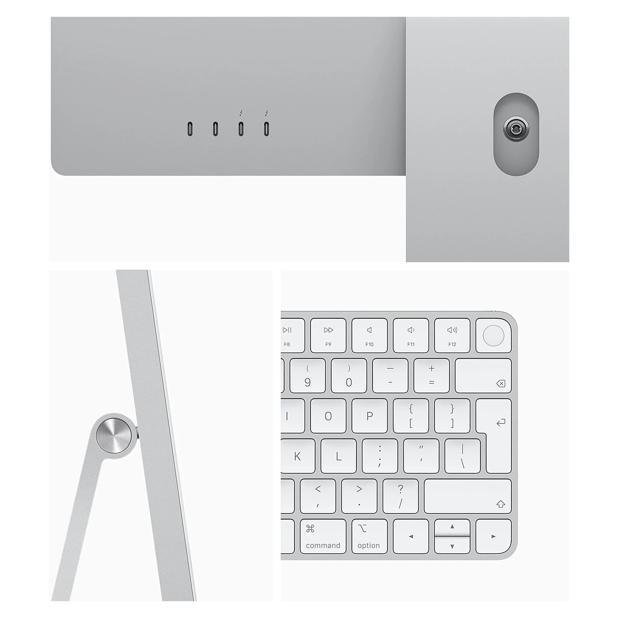 Apple iMac (24-inch, Apple M1 chip with 8‑core CPU and 8‑core GPU, 8GB RAM, 256GB) - Silver - Image 6