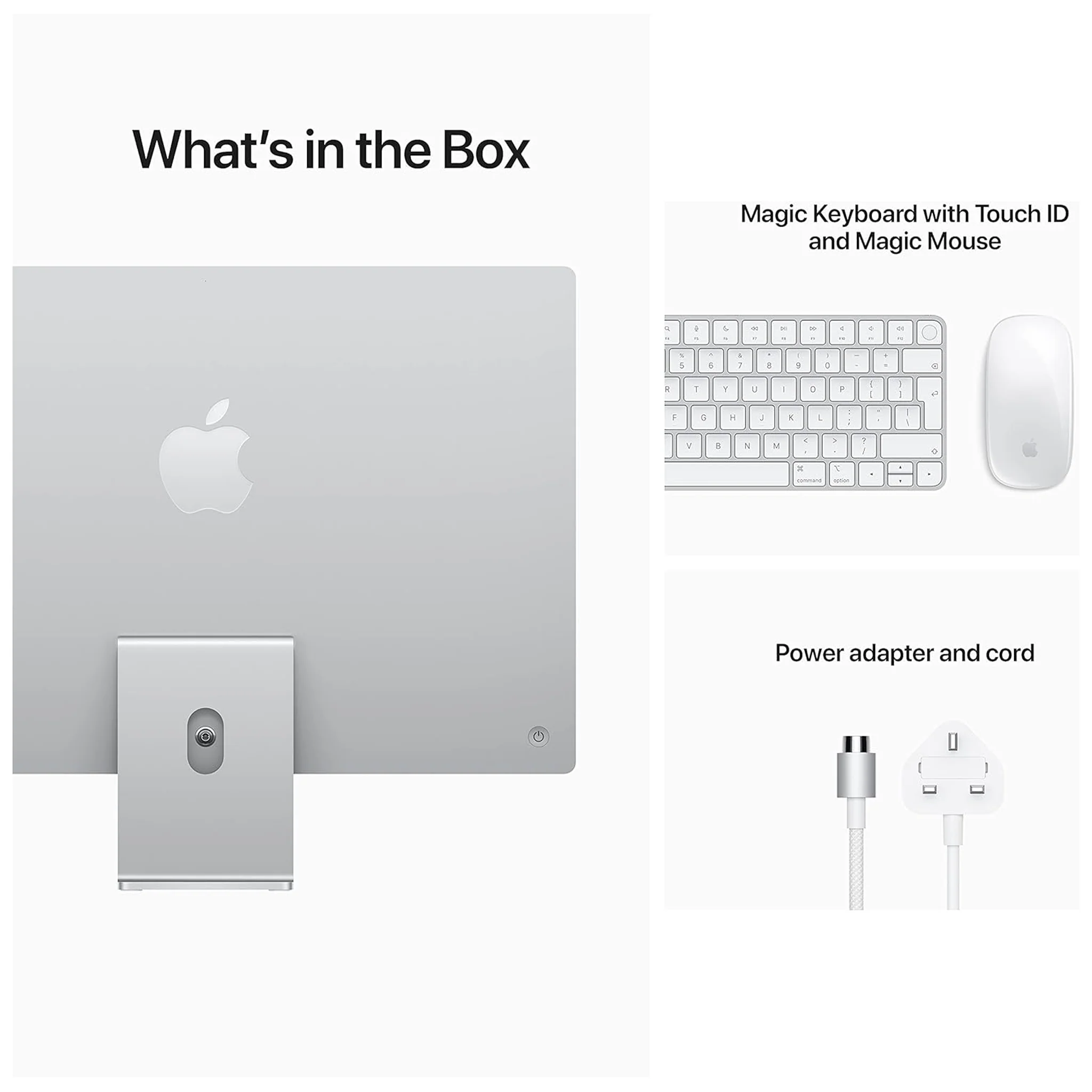 Apple iMac (24-inch, Apple M1 chip with 8‑core CPU and 8‑core GPU, 8GB RAM, 256GB) - Silver - Image 9