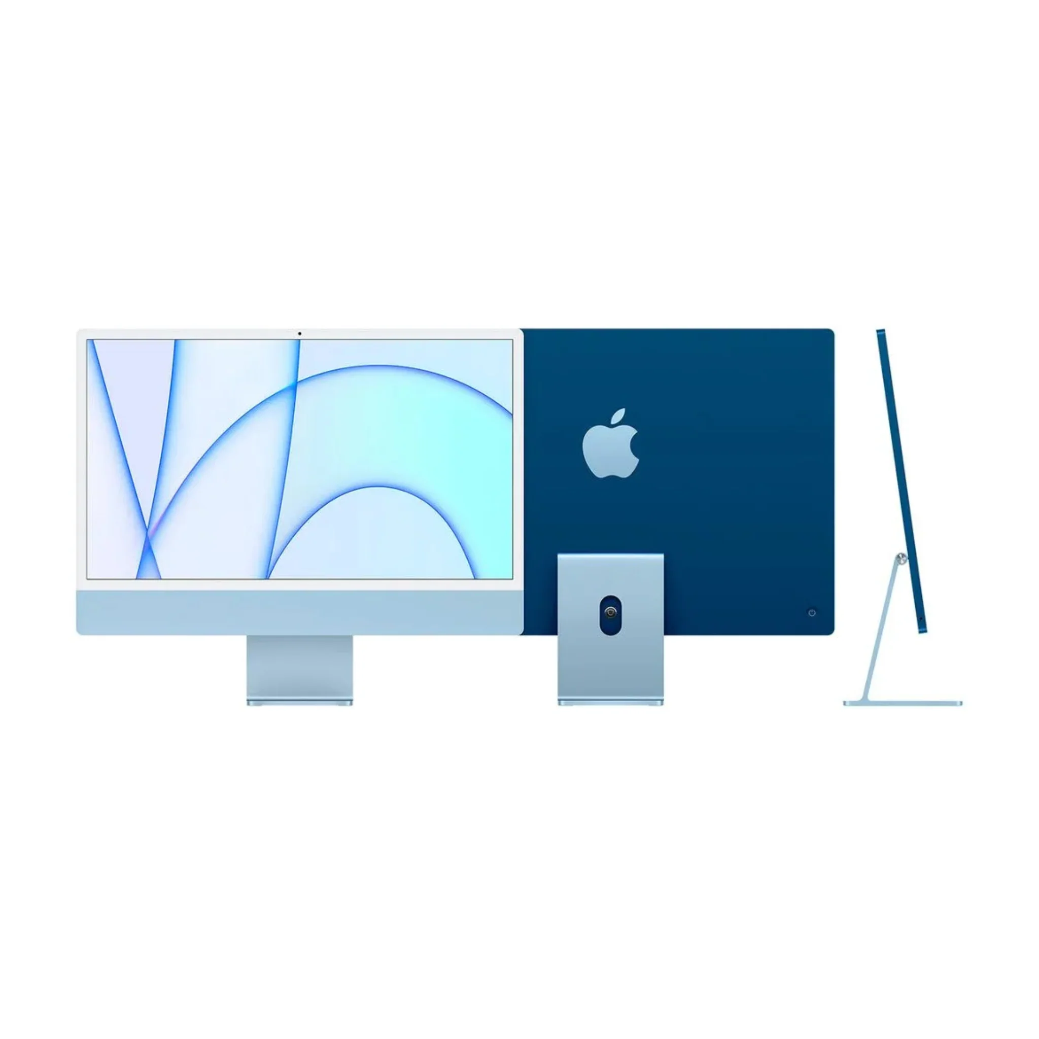 Apple iMac (24-inch, Apple M1 chip with 8‑core CPU and 8‑core GPU, 8GB RAM, 256GB) - Blue - Image 3