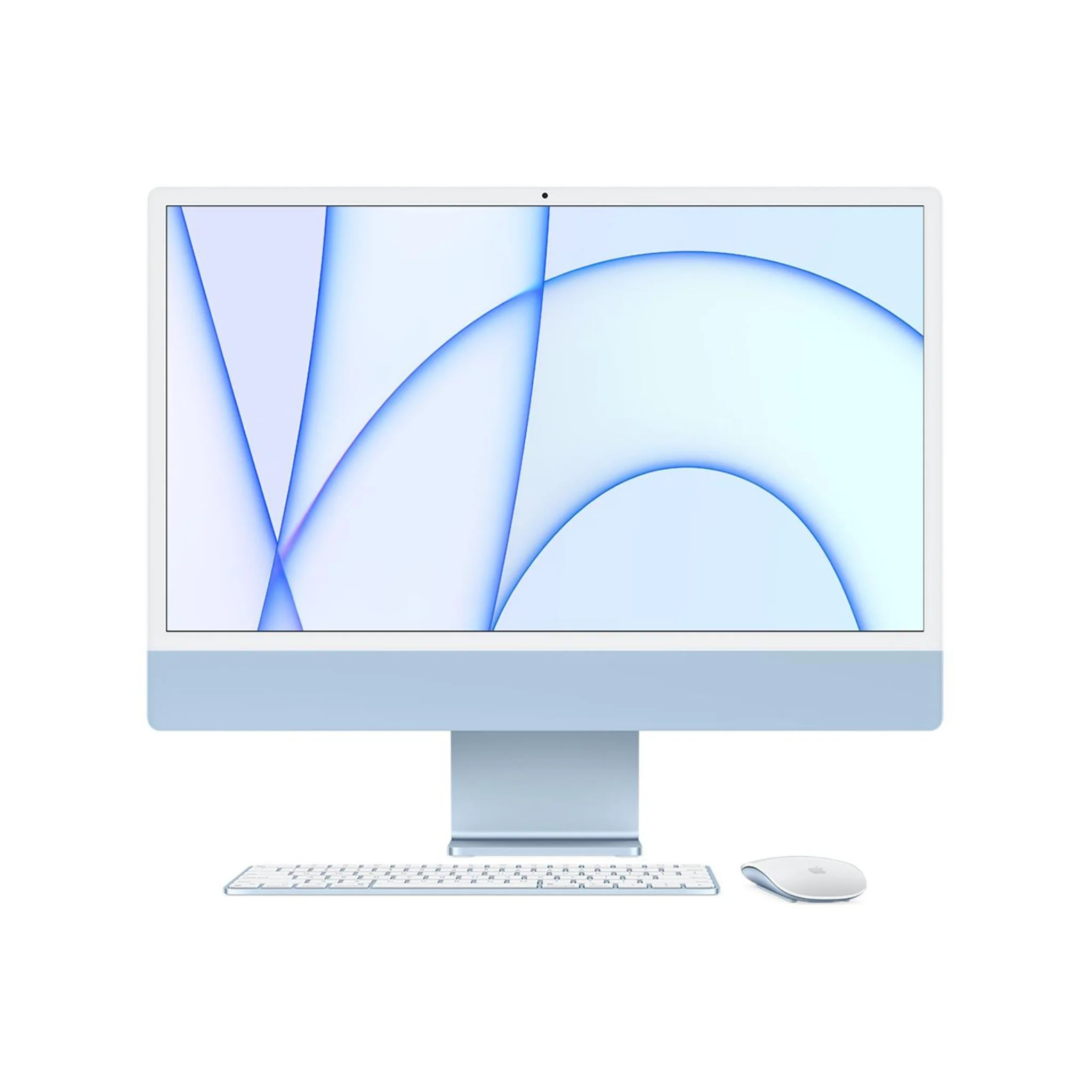 Apple iMac (24-inch, Apple M1 chip with 8‑core CPU and 8‑core GPU, 8GB RAM, 256GB) - Blue
