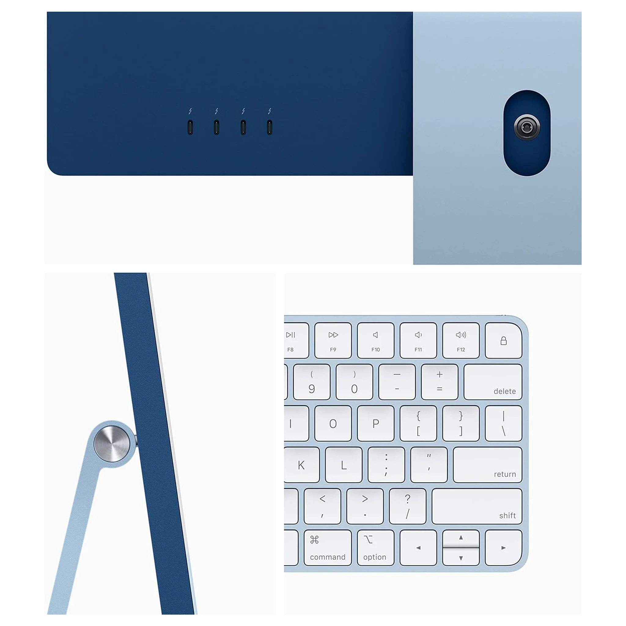 Apple iMac (24-inch, Apple M1 chip with 8‑core CPU and 8‑core GPU, 8GB RAM, 256GB) - Blue - Image 6