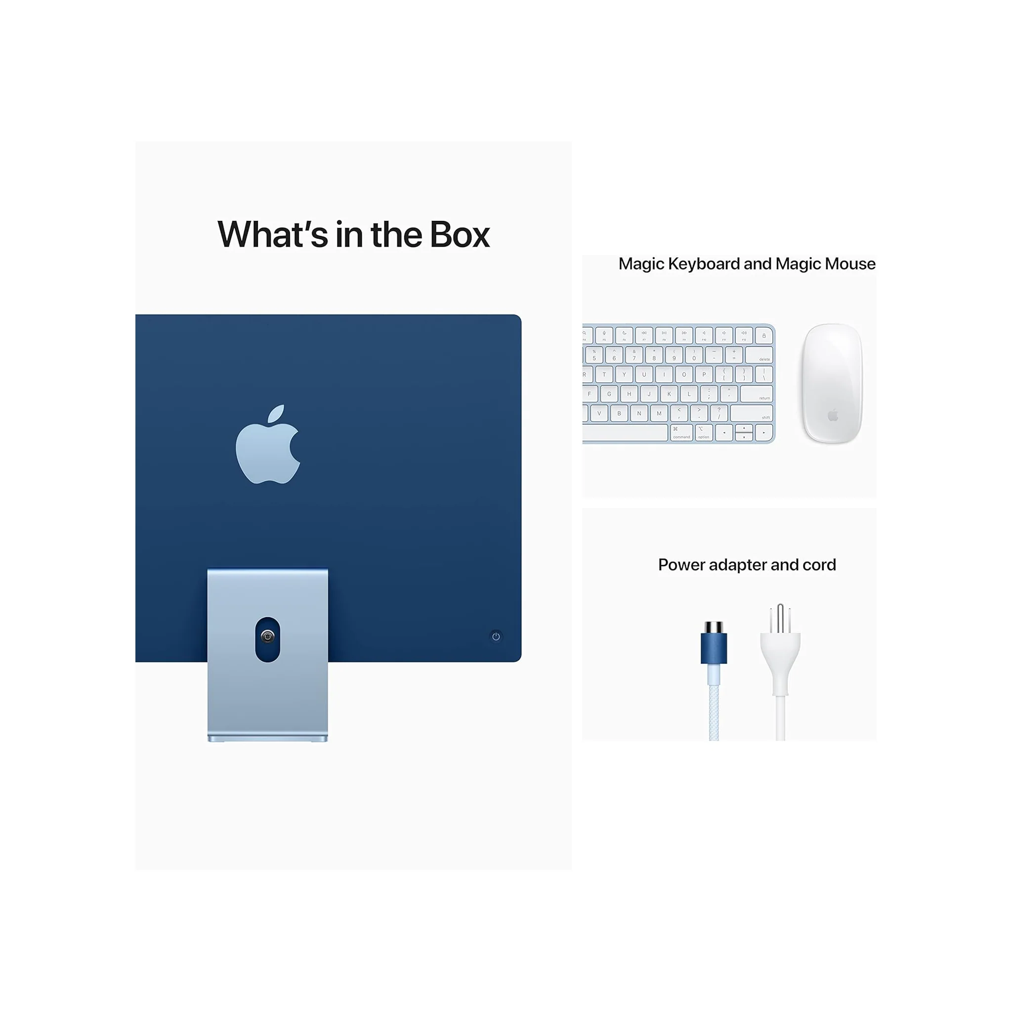 Apple iMac (24-inch, Apple M1 chip with 8‑core CPU and 8‑core GPU, 8GB RAM, 256GB) - Blue - Image 9