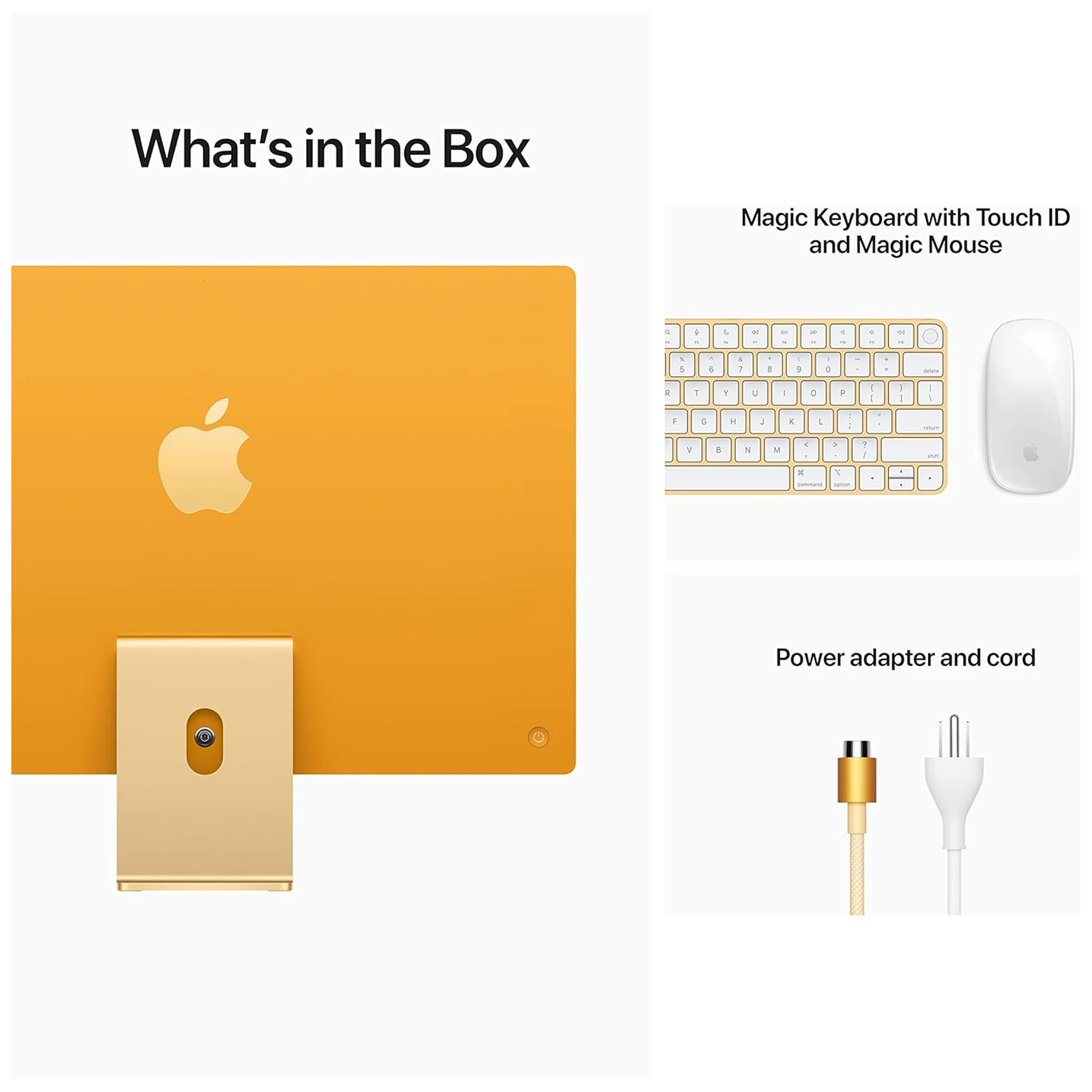 Apple iMac (24-inch, Apple M1 chip with 8‑core CPU and 8‑core GPU, 8GB RAM, 512GB) - Gold - Image 9