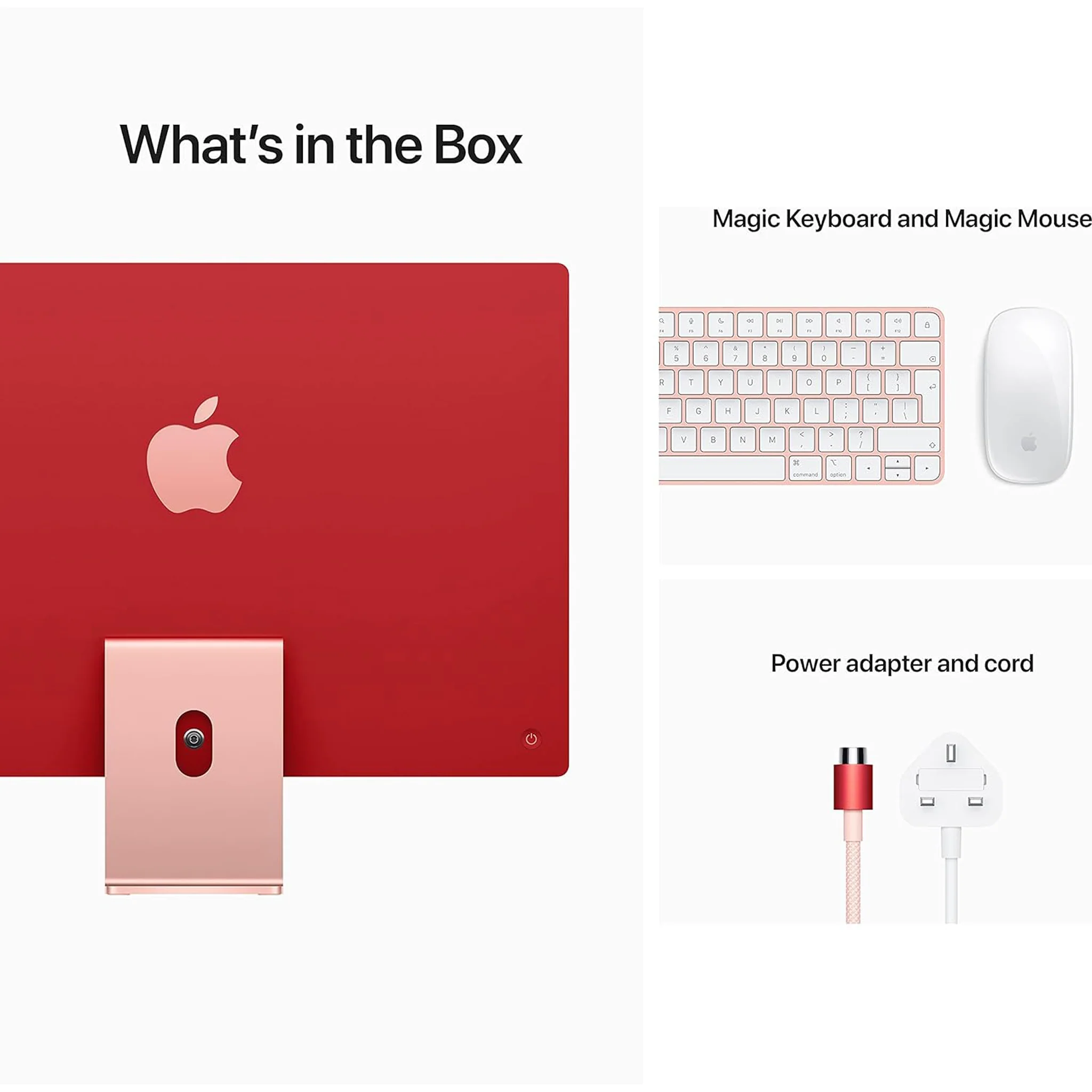 Apple iMac (24-inch, Apple M1 chip with 8‑core CPU and 8‑core GPU, 8GB RAM, 256GB) - Pink - Image 9