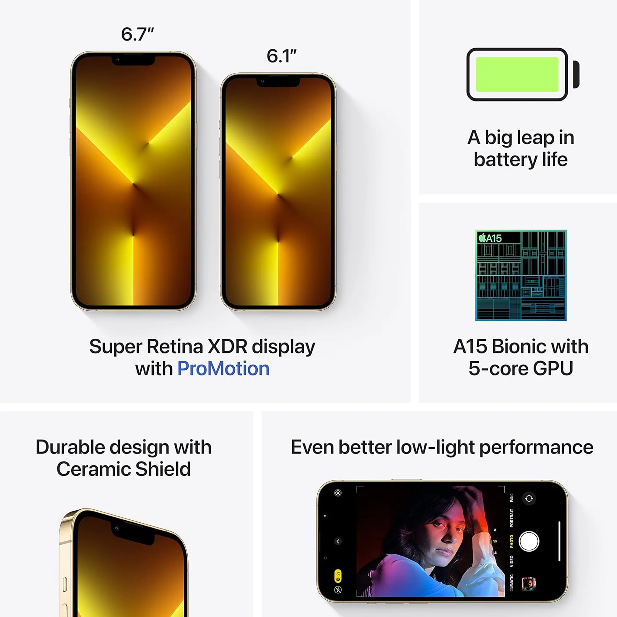 Apple iPhone 13 Pro Max - Gold - 1TB - Image 4