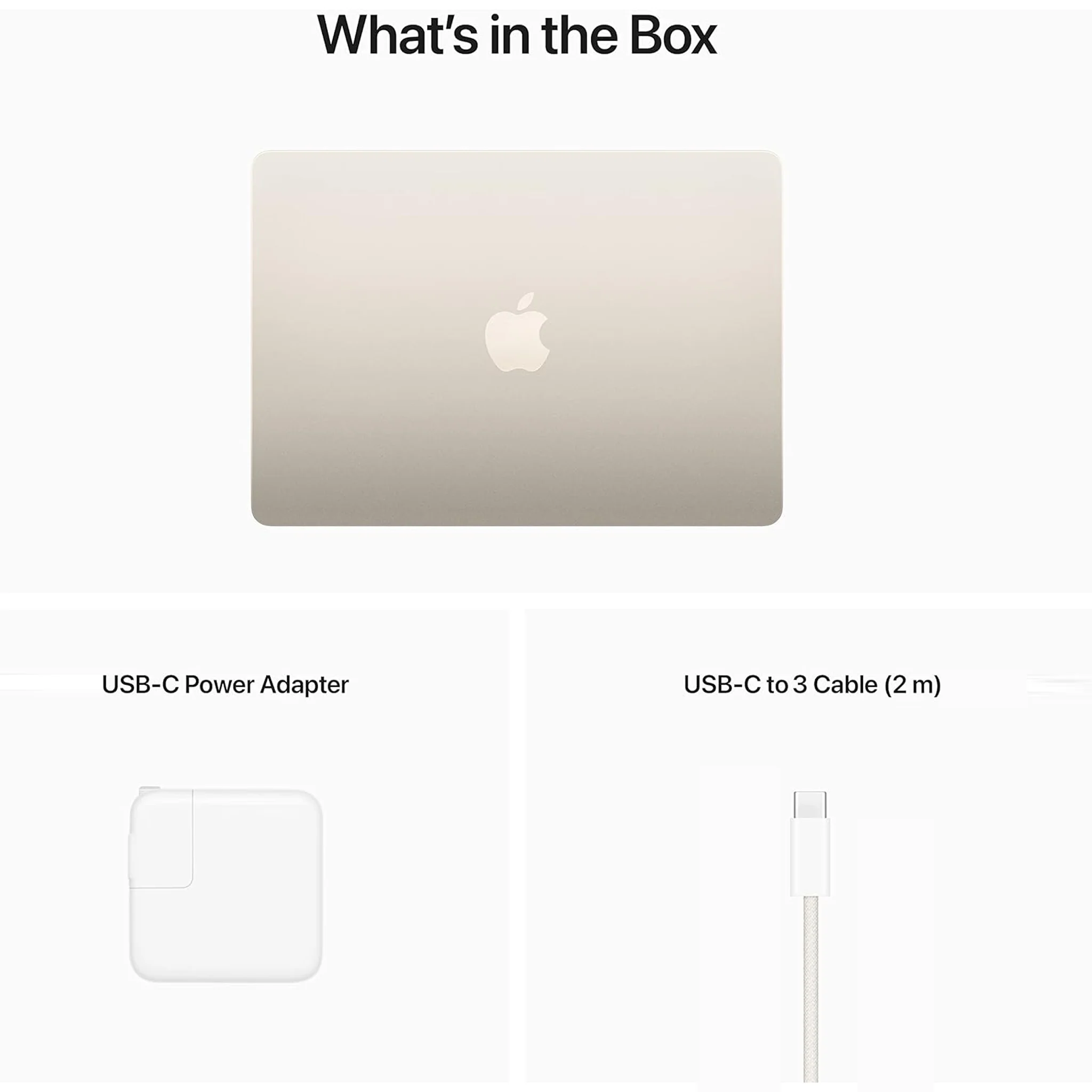 Apple MacBook Air (13-inch, Apple M2 chip, 8GB RAM, 256GB SSD) Starlight, M2 - Image 7