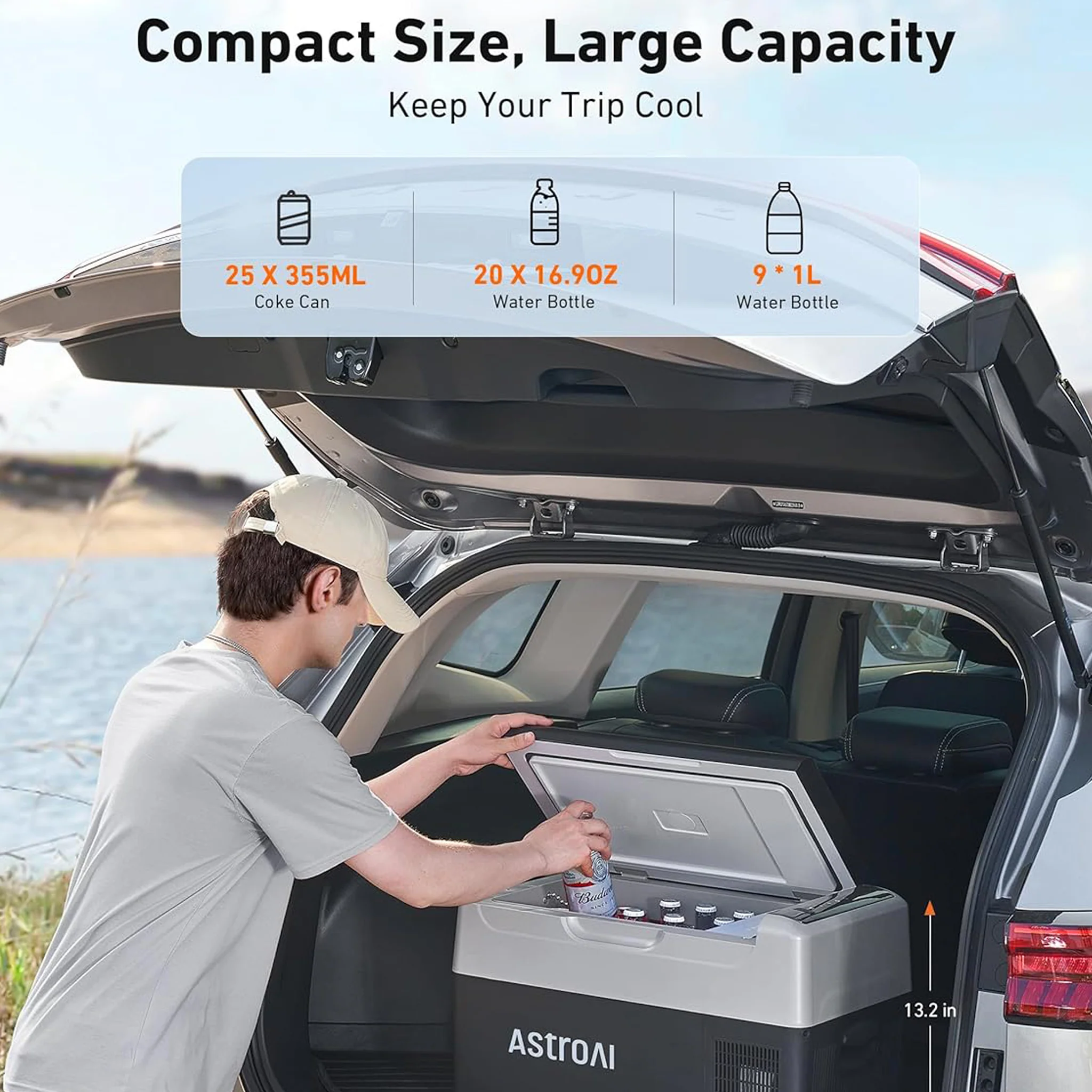 AstroAI 12 Volt Car Portable Refrigerator, G22 - Image 6