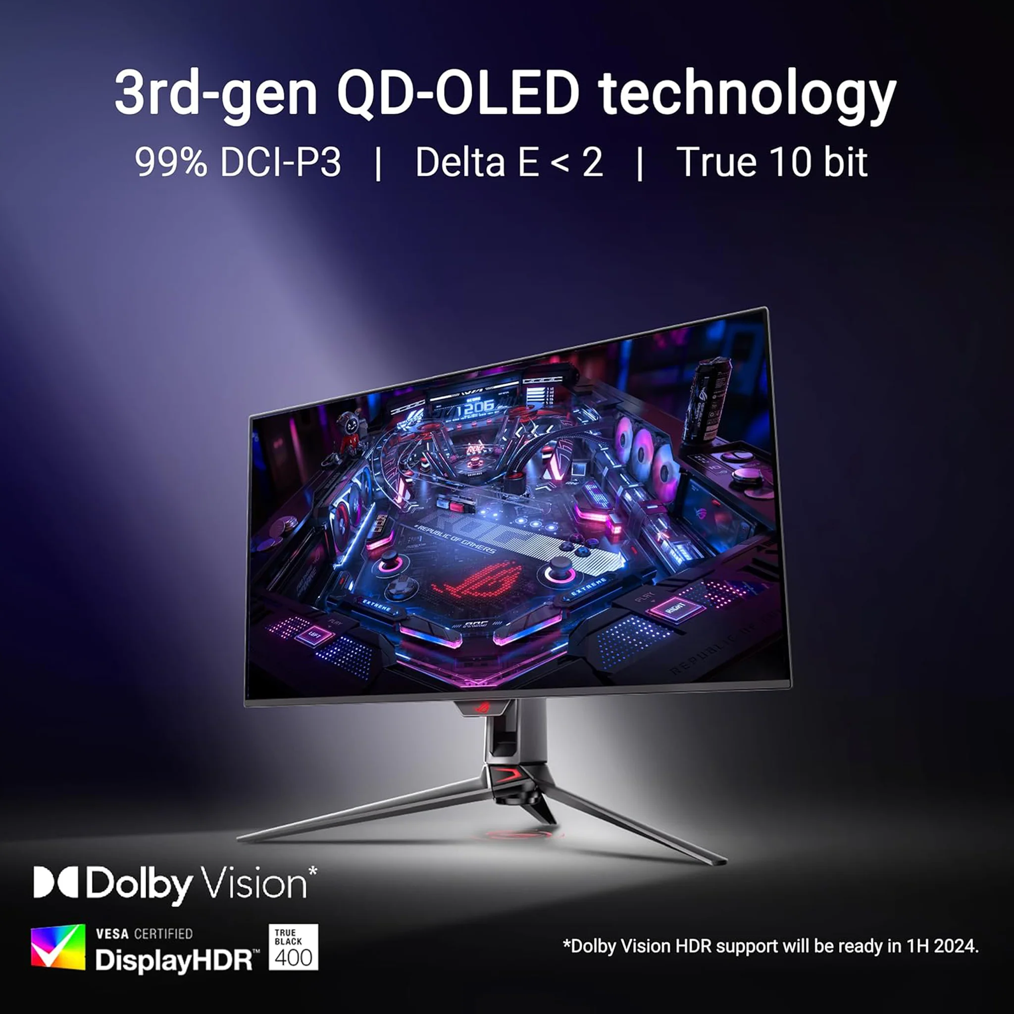 ASUS ROG 31.5 inch Swift OLED Gaming Monitor - 240Hz, PG32UCDM - Image 5
