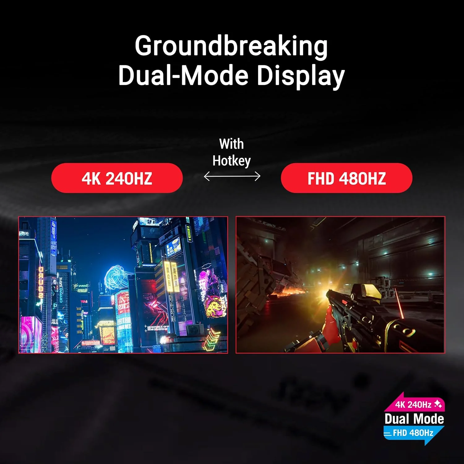 ASUS ROG Swift 32” 4K OLED Gaming Monitor - 240Hz, PG32UCDP - Image 4