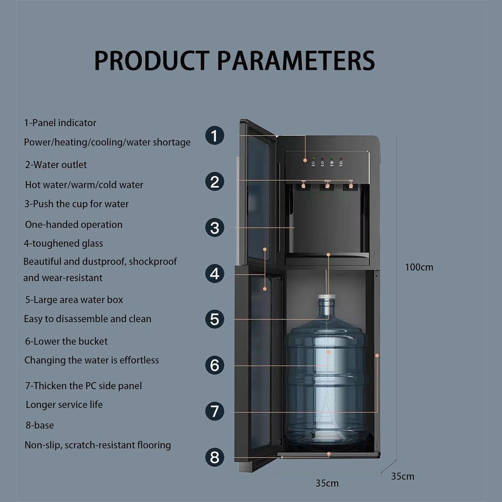 Beaphie Bottom Loading Water Dispenser - Image 5