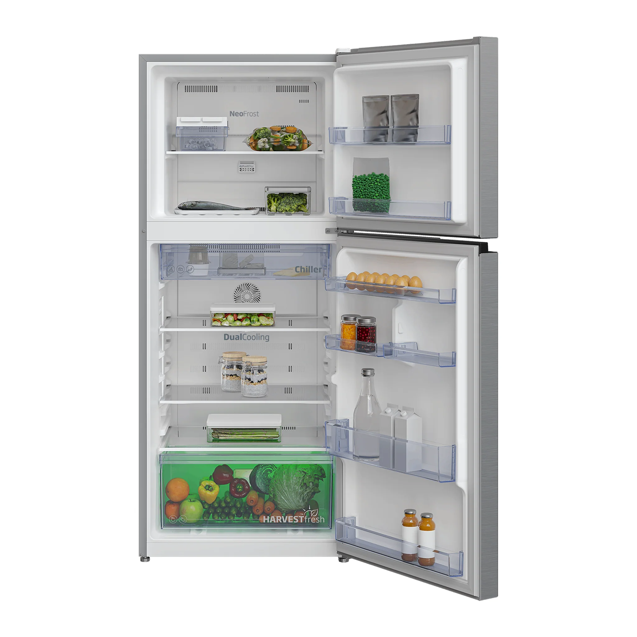 Beko 371L Inverter Double Door Refrigerator, RDNT371150VS - Image 3