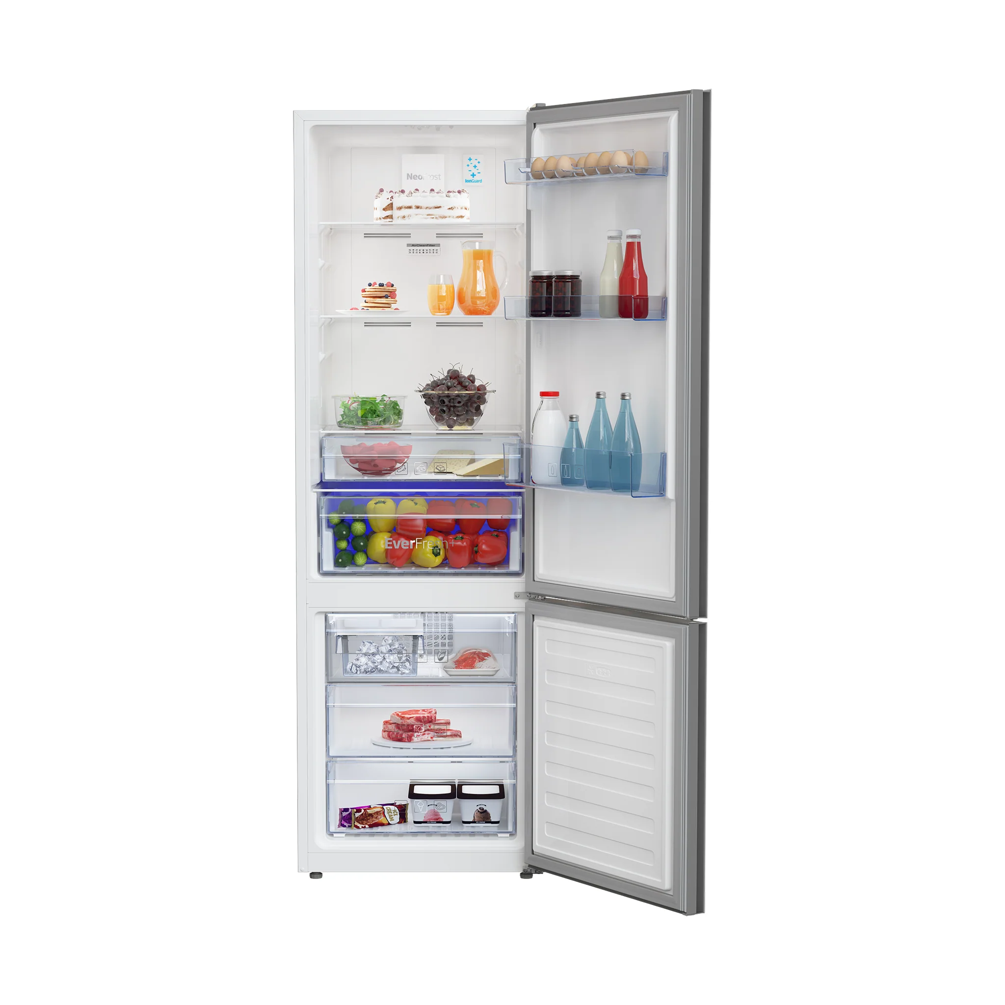Beko 375L Double Door Refrigerator, RCNT375E50VZGW - Image 4