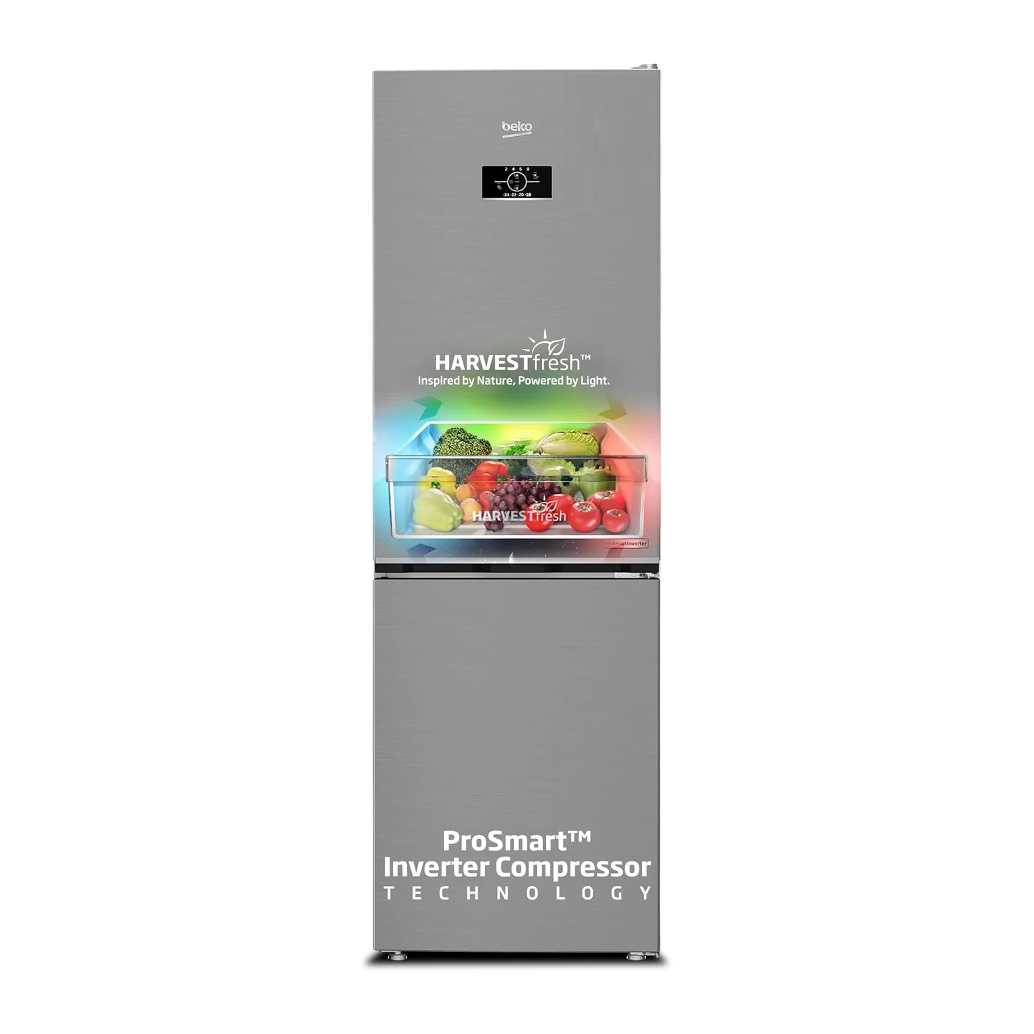 Beko 400L Double Door Refrigerator, RDNE400CS