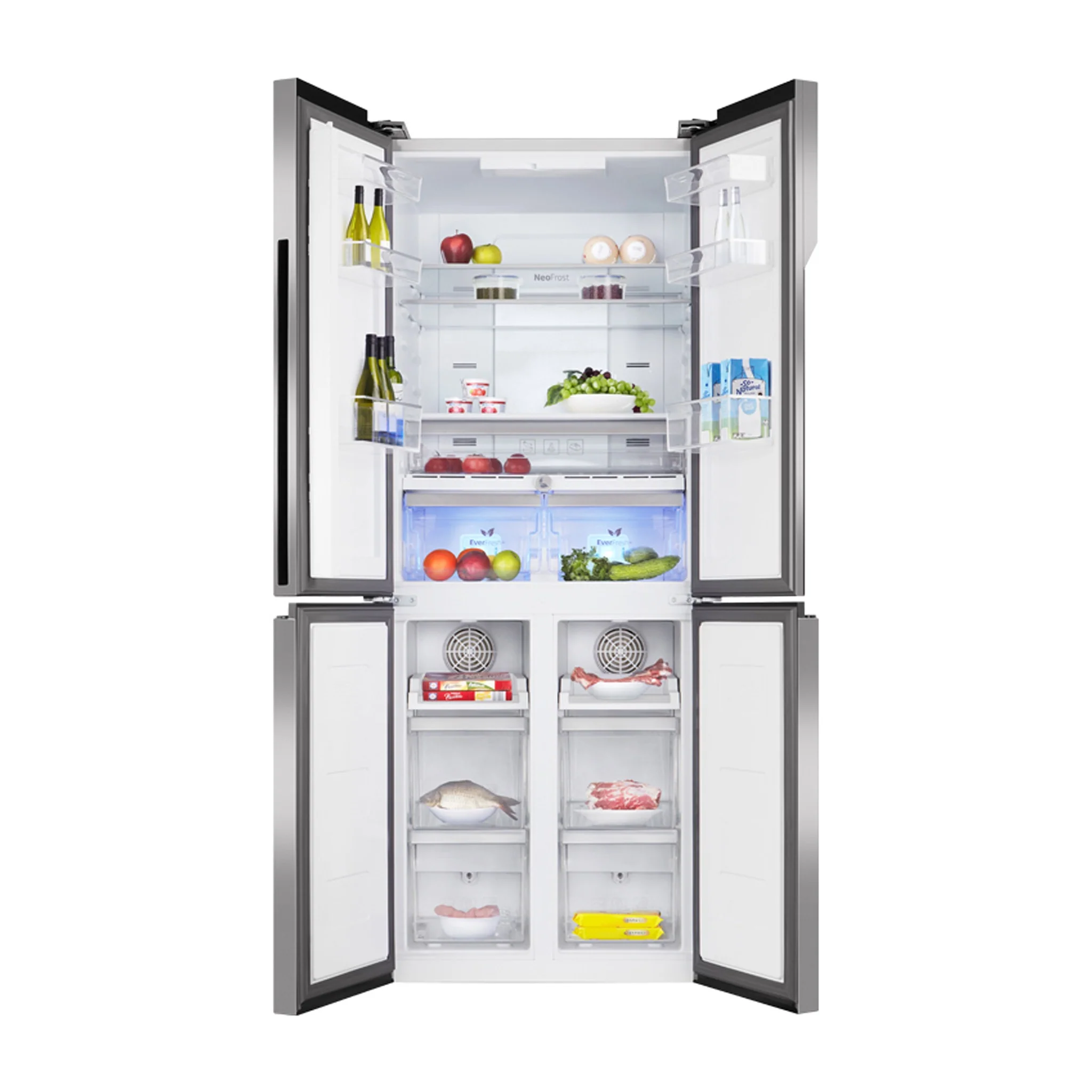 Beko 468L T Door Refrigerator, GNES1484ZIS - Image 3