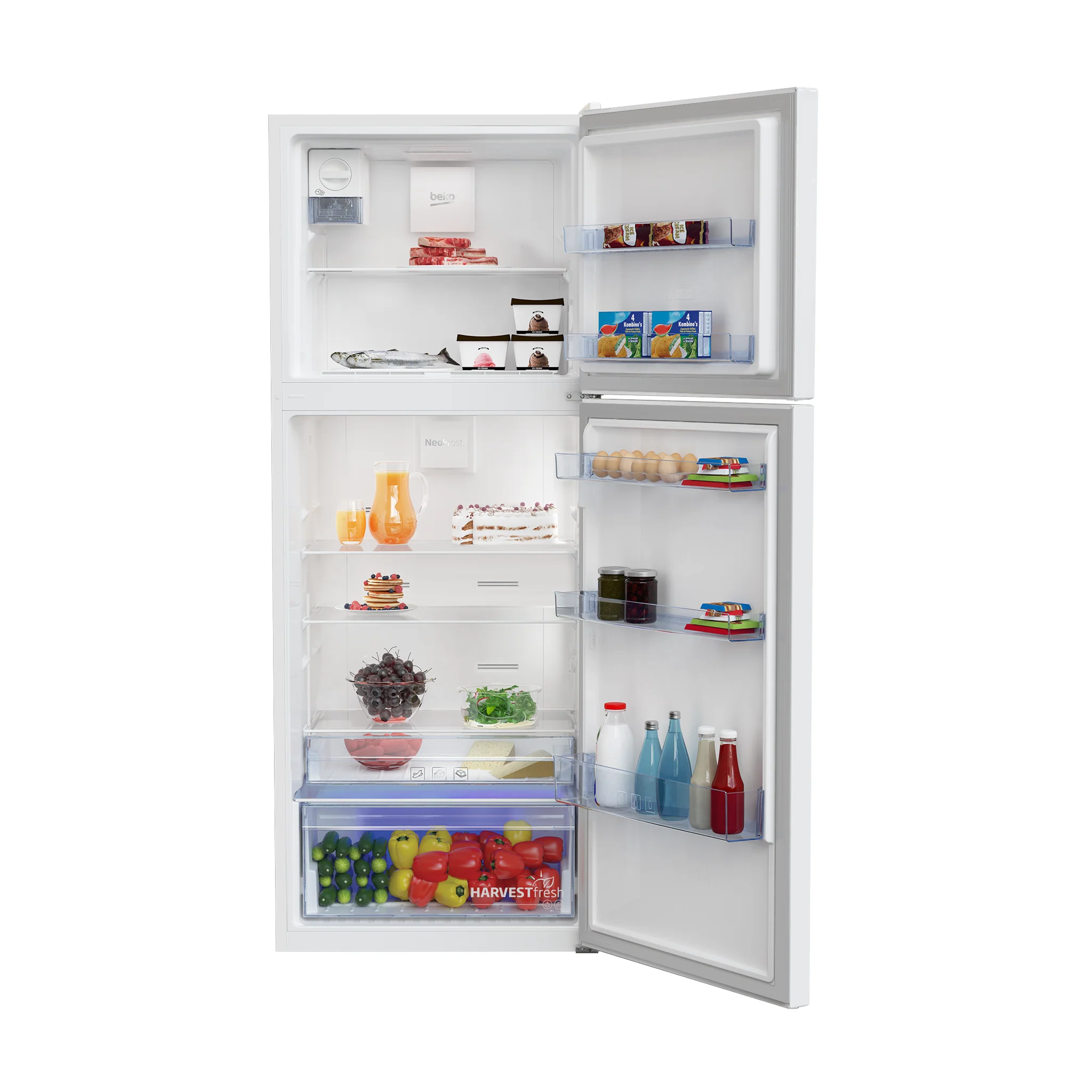 Beko 470L Double Door Refrigerator, RDNT520I20W - Image 4