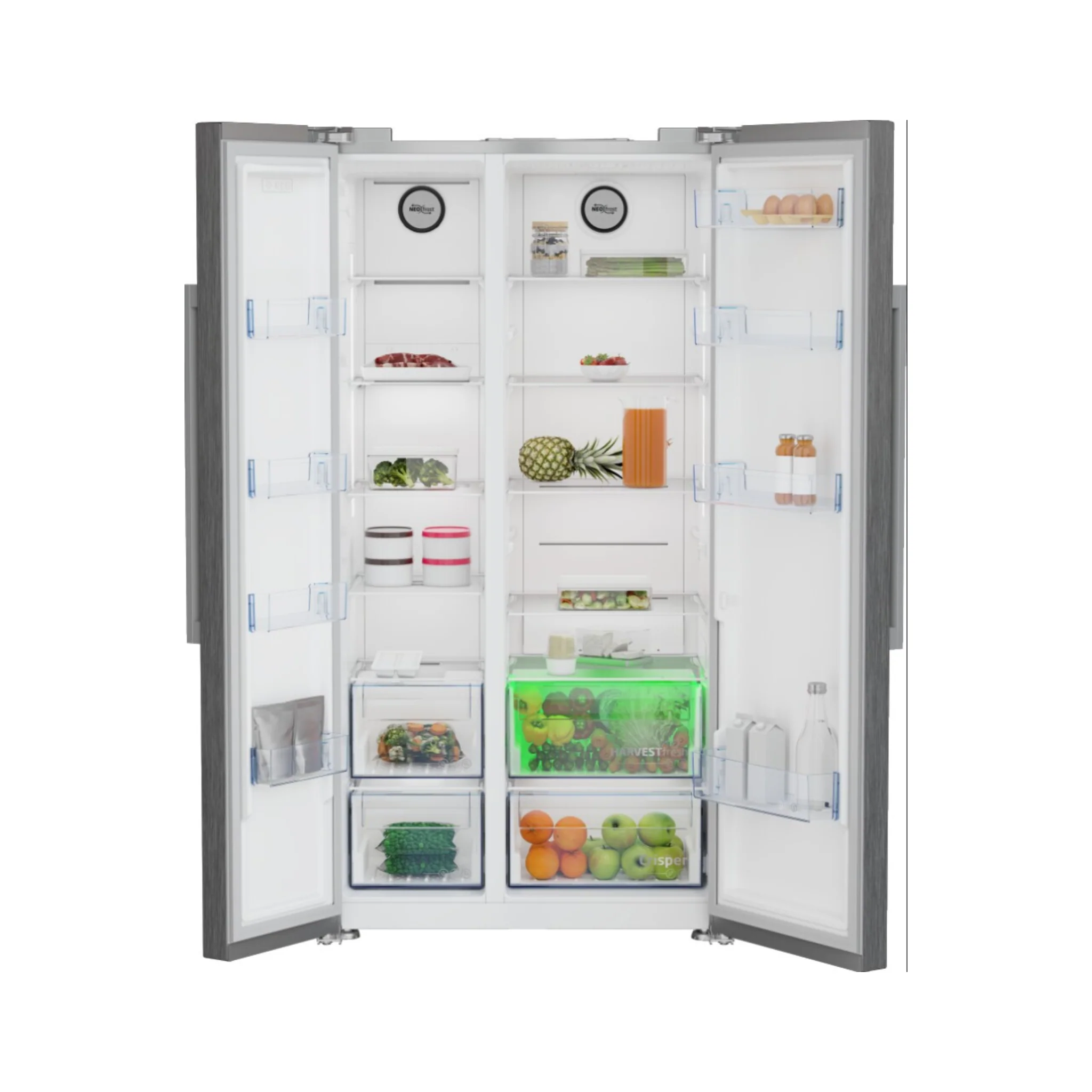 Beko 580L Side by Side Refrigerator, G91640NE - Image 4