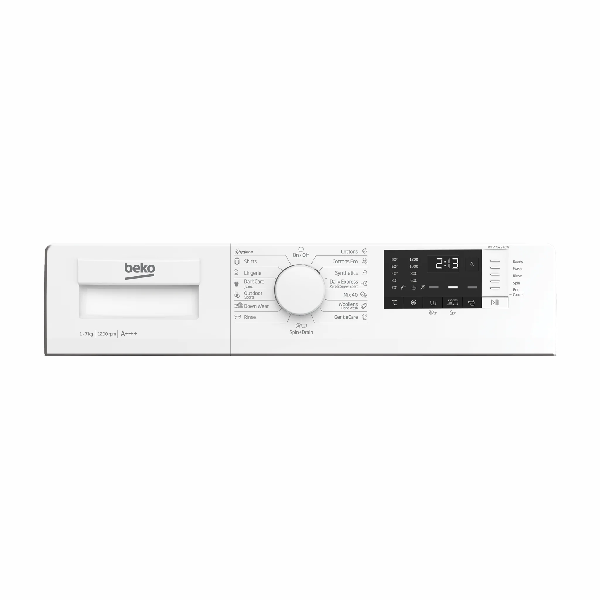 Beko 7KG Fully Automatic Washing Machine, WTV 7622 XCW - Image 5