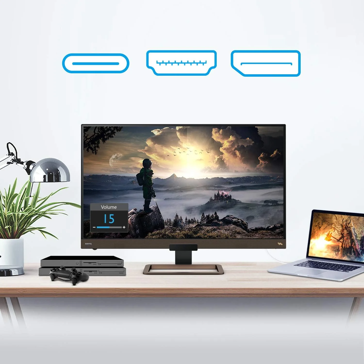 BenQ 32 inch Bezel-Less HDR 400 IPS Entertainment Monitor, EW3280U - Image 9