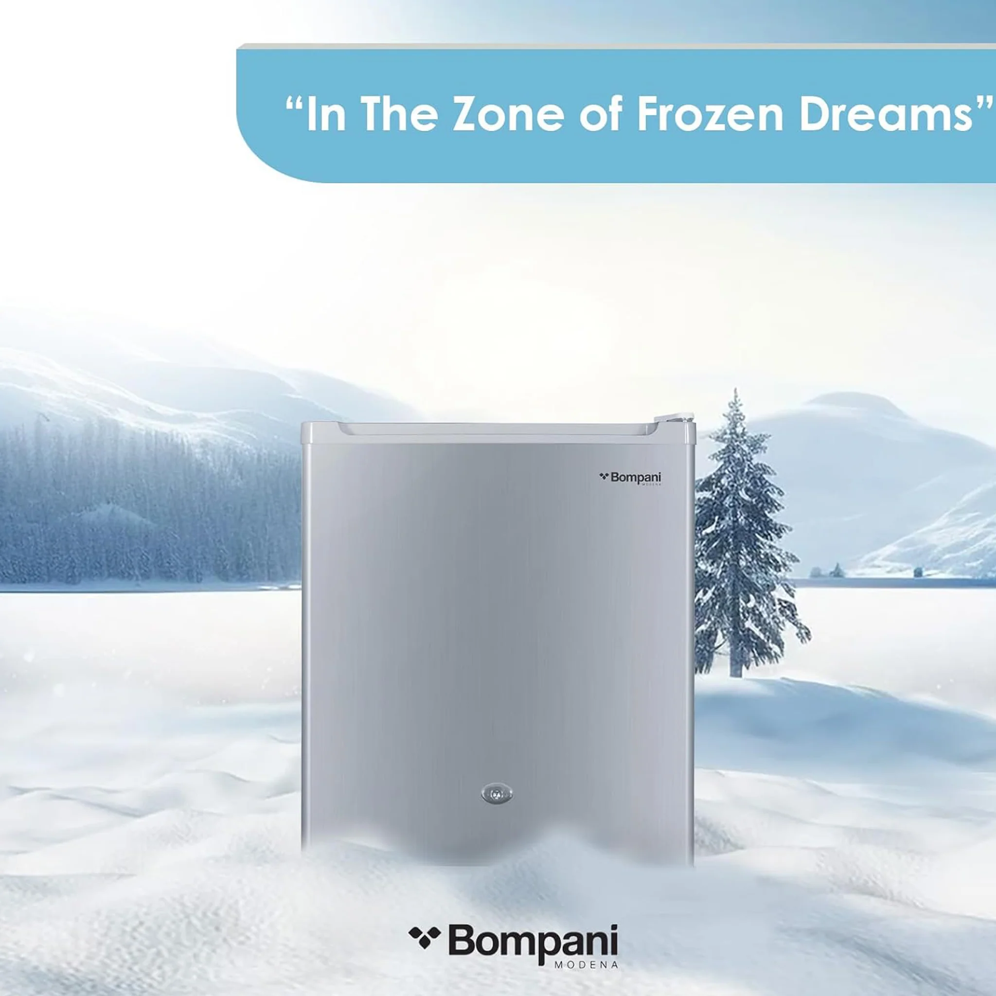 Bompani 64L Single Door Refrigerator, BR-64 SLVR - Image 4
