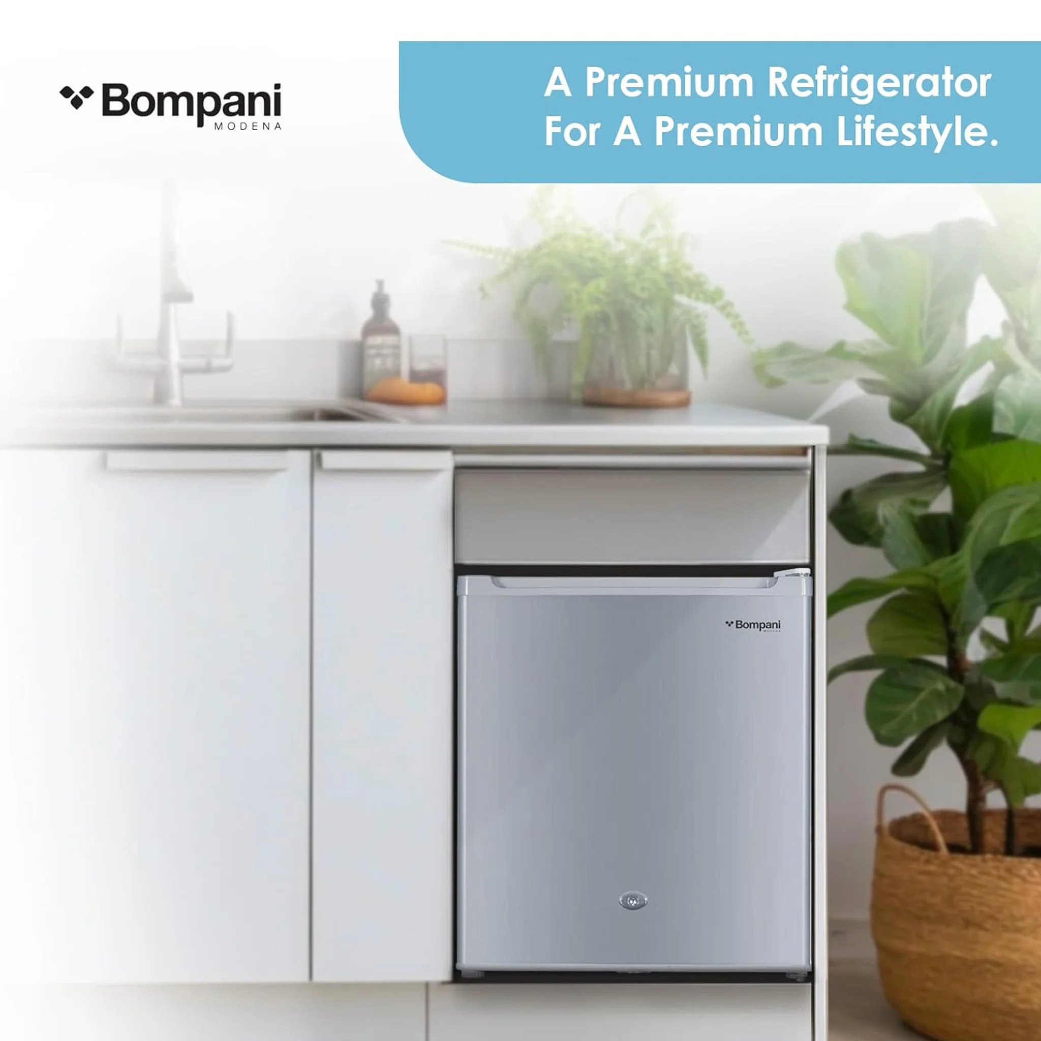 Bompani 64L Single Door Refrigerator, BR-64 SLVR - Image 5