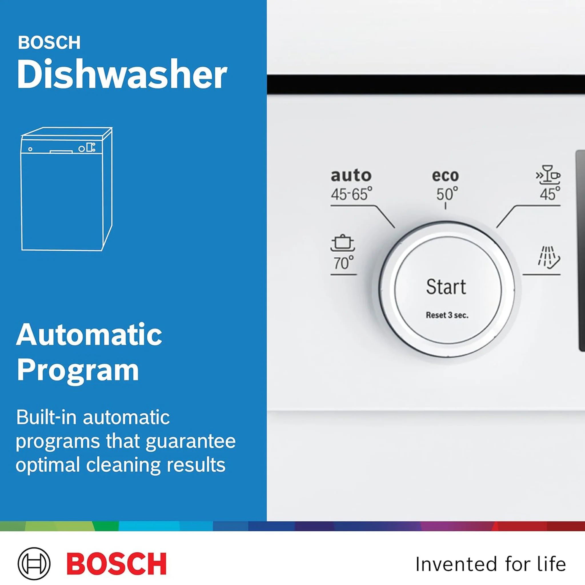 Bosch Series 4 12 Place Free Standing Dishwasher, SS50E92GC - Image 6