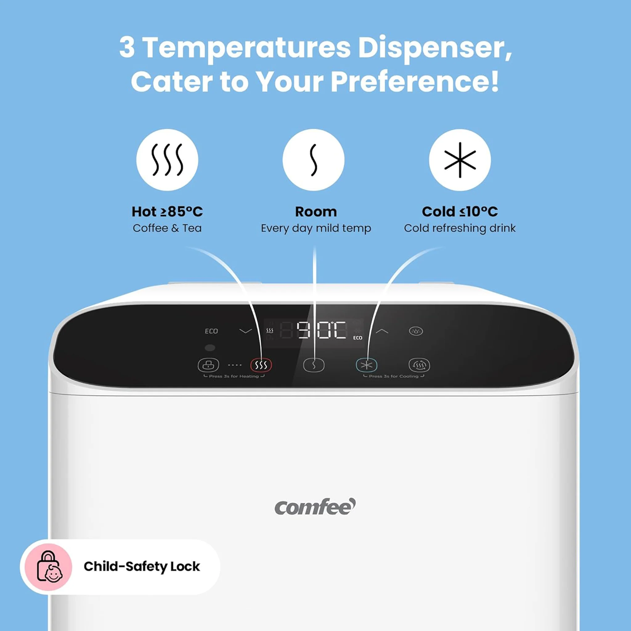 Comfee Bottom Loading Water Dispenser, YL2240S - Image 2