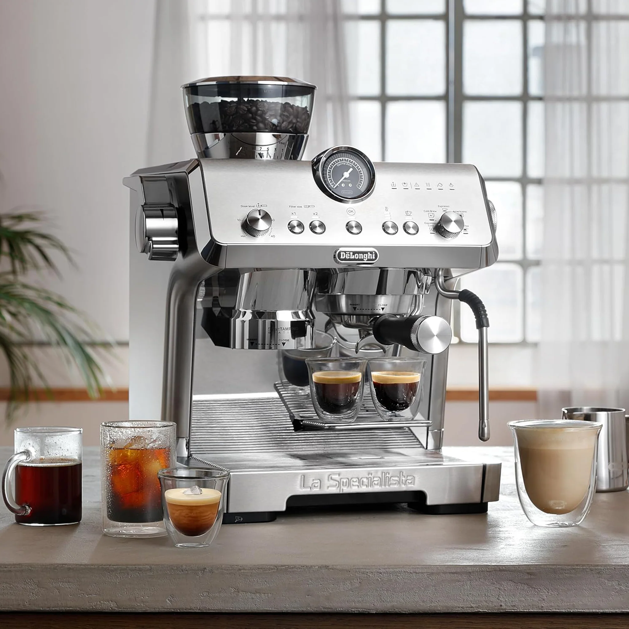 De'Longhi Cold Brew La Specialista Opera Semi-Automatic Barista Espresso Machine, EC9555.M - Image 3
