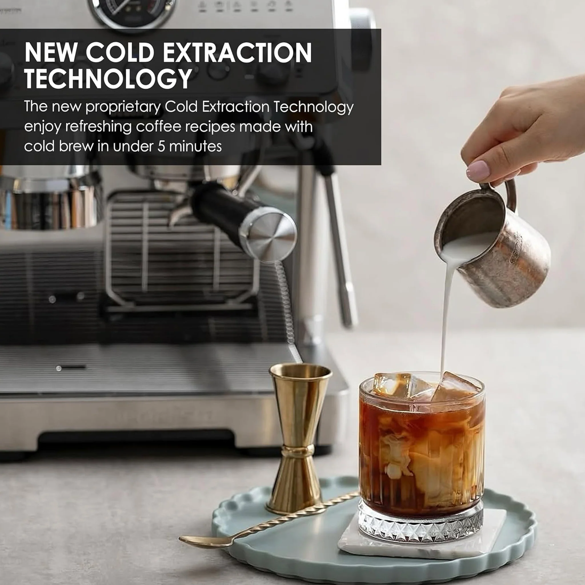 De'Longhi Cold Brew La Specialista Opera Semi-Automatic Barista Espresso Machine, EC9555.M - Image 5