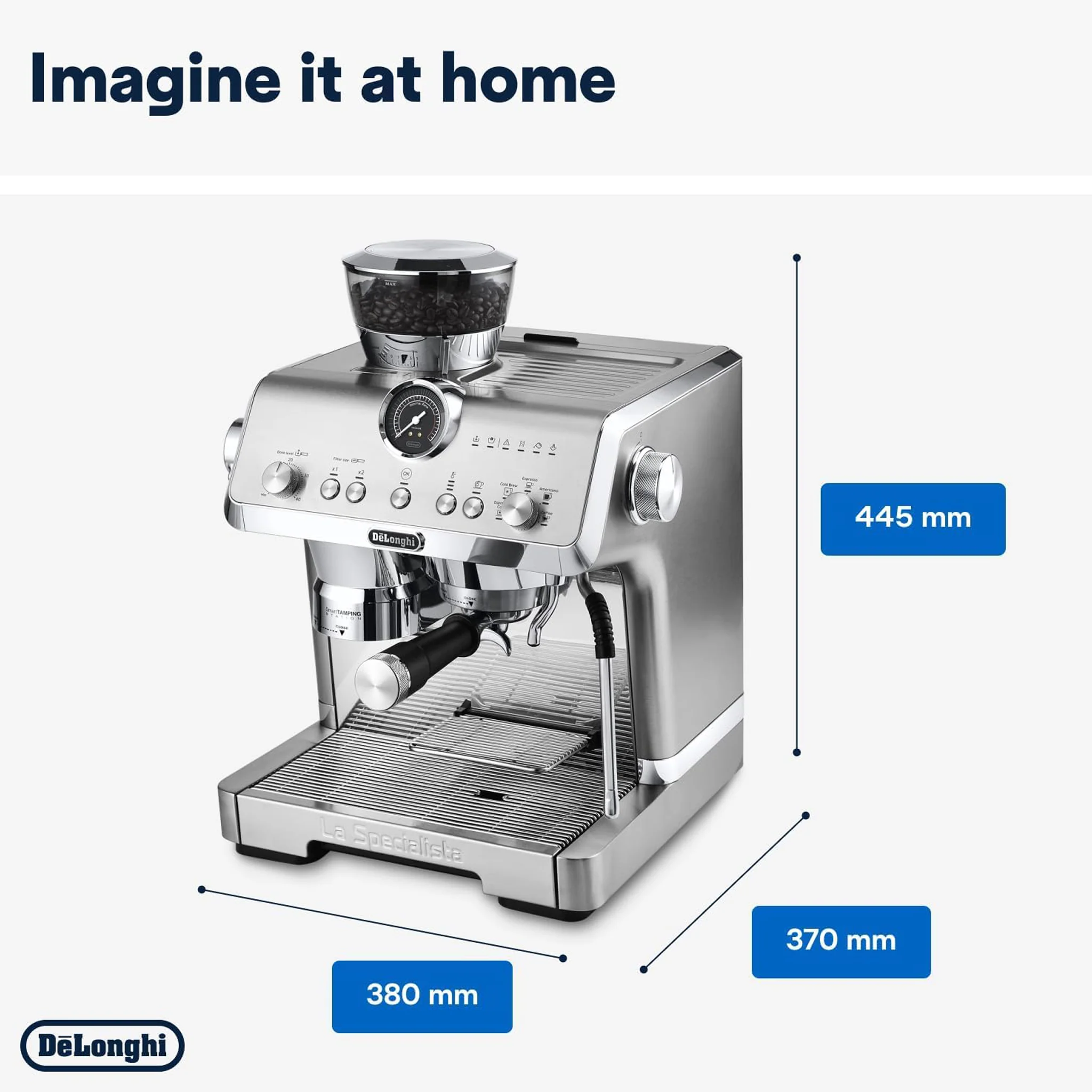De'Longhi Cold Brew La Specialista Opera Semi-Automatic Barista Espresso Machine, EC9555.M - Image 8