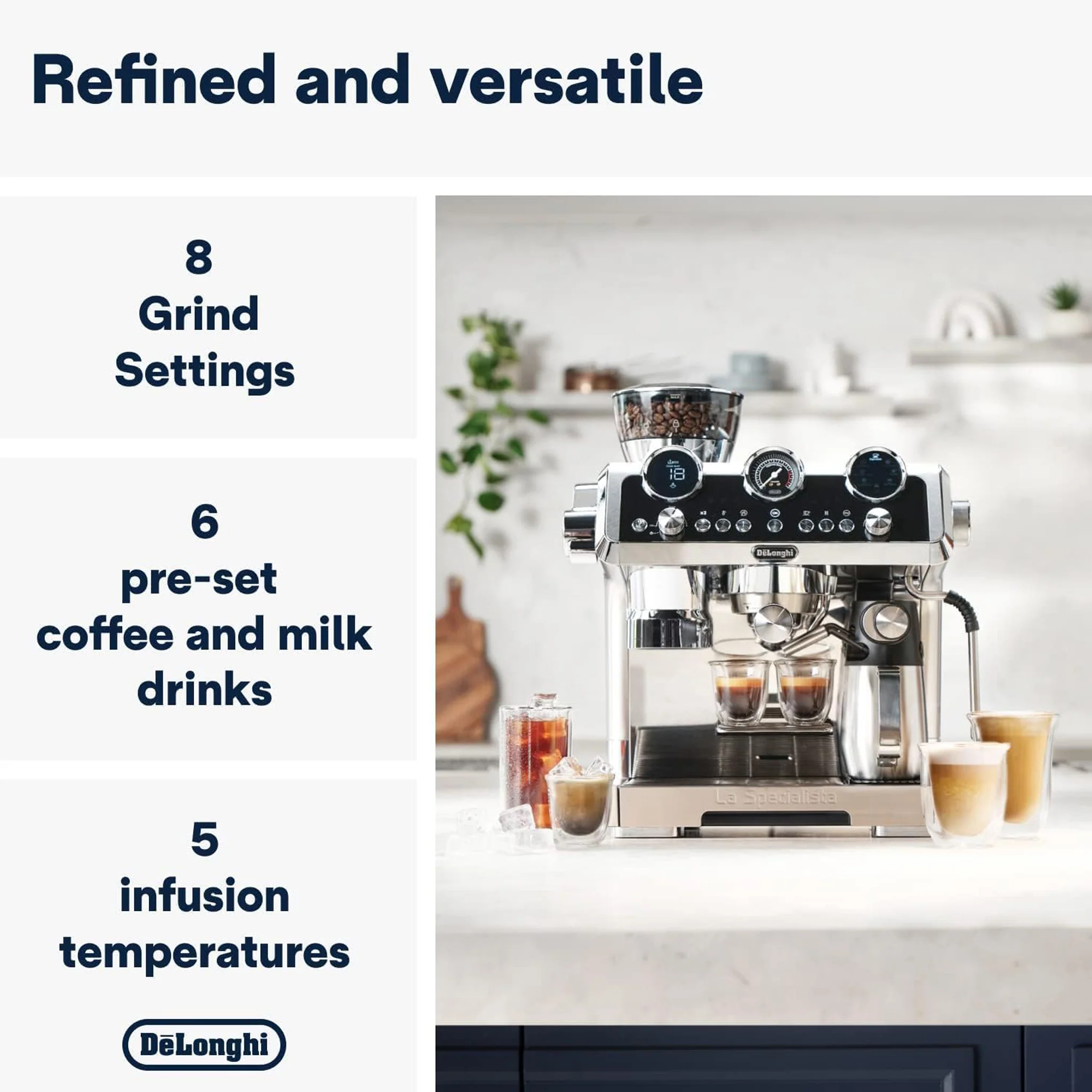 De'Longhi La Specialista Maestro Ultimate Cold Brew Manual Coffee Machine, EC9865.M - Image 3