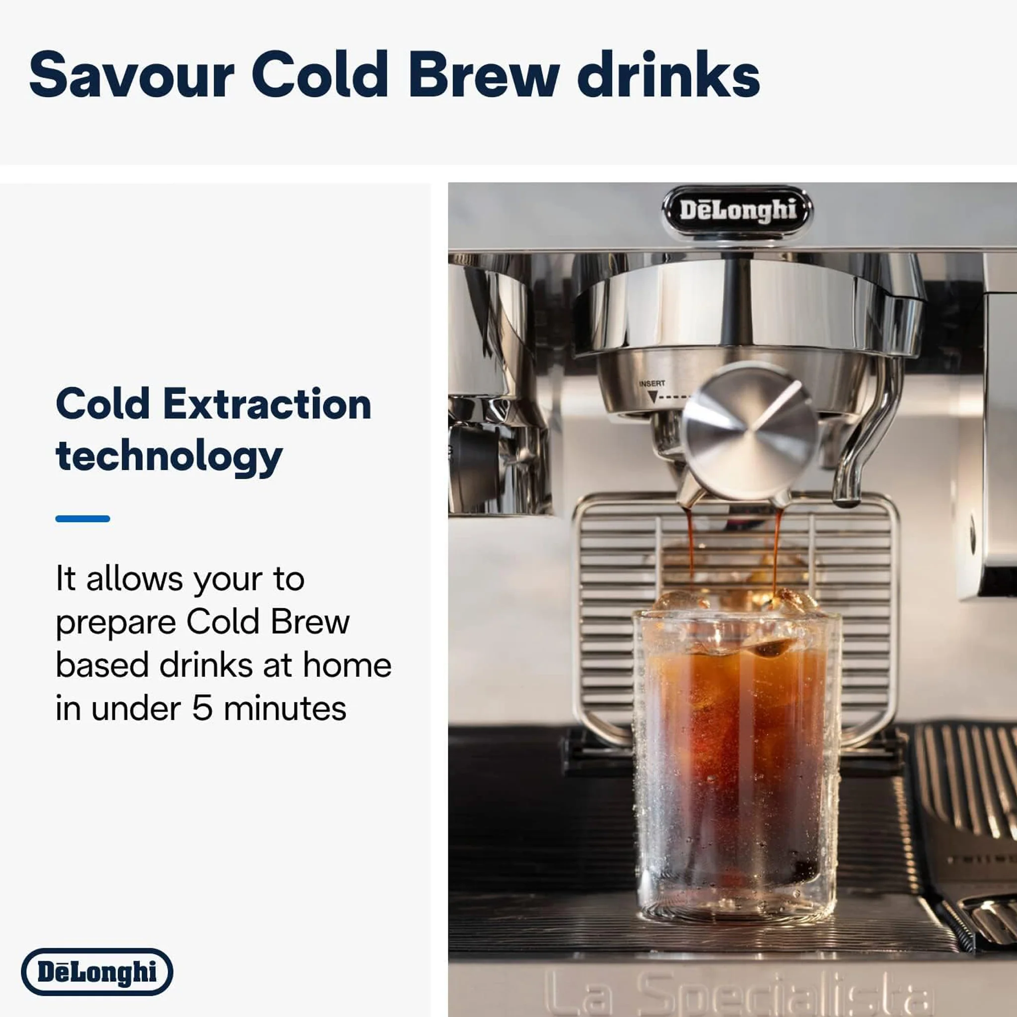 De'Longhi La Specialista Maestro Ultimate Cold Brew Manual Coffee Machine, EC9865.M - Image 6