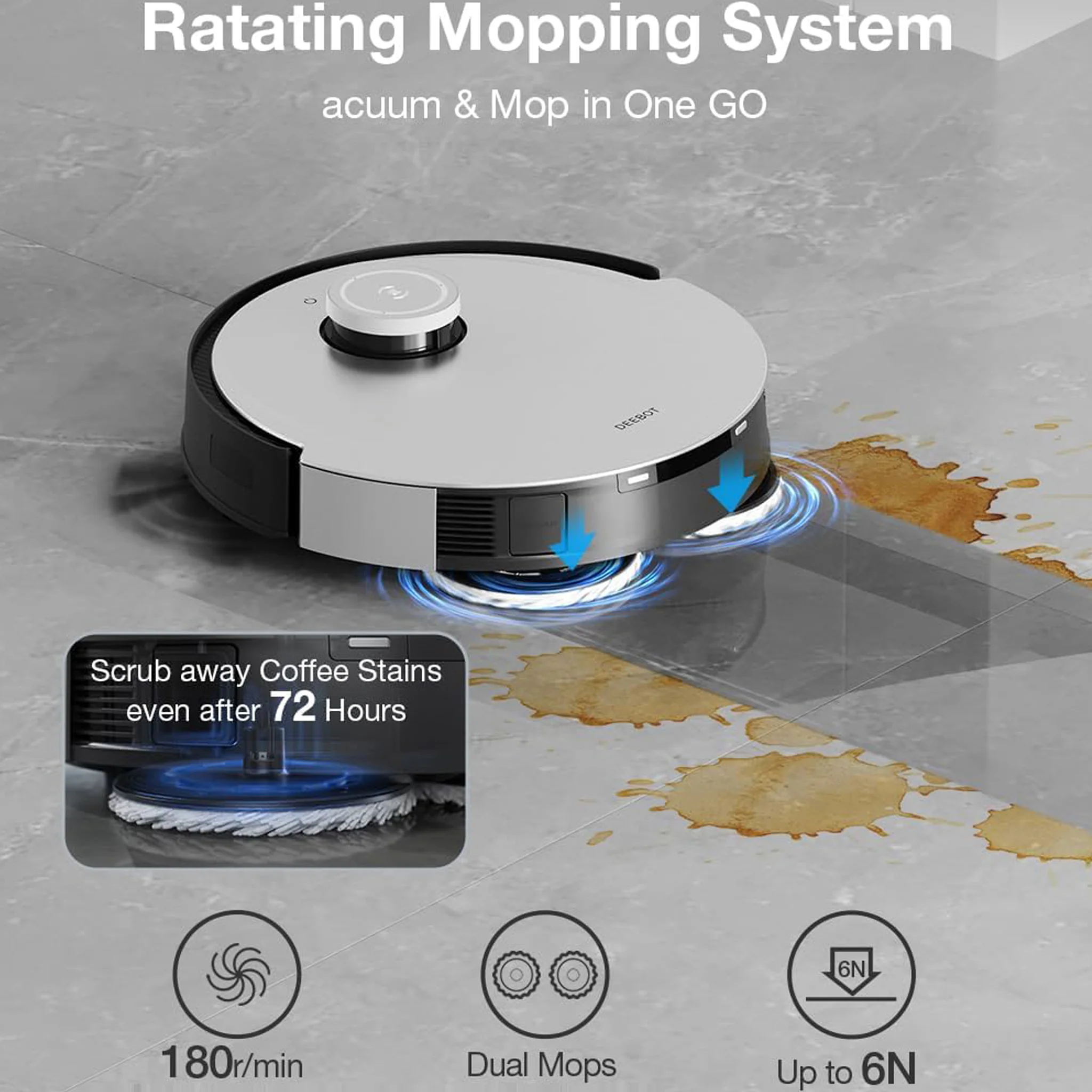 ECOVACS X1 OMNI Robot Vacuum Cleaner, X1 OMNI - Image 5