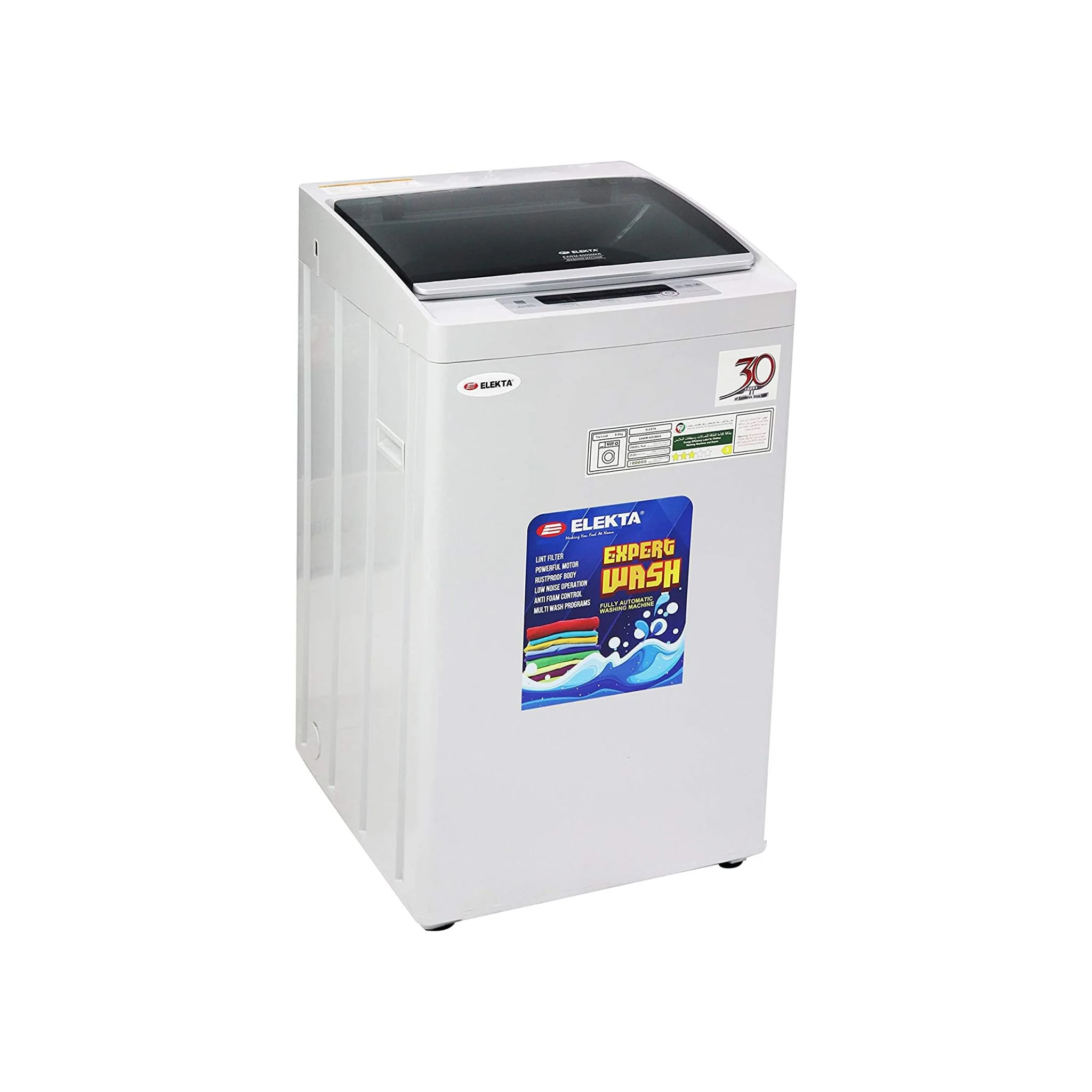 Elekta Top Loading 6KG Fully Automatic Washing Machine, EAWM-6000MKR - Image 3