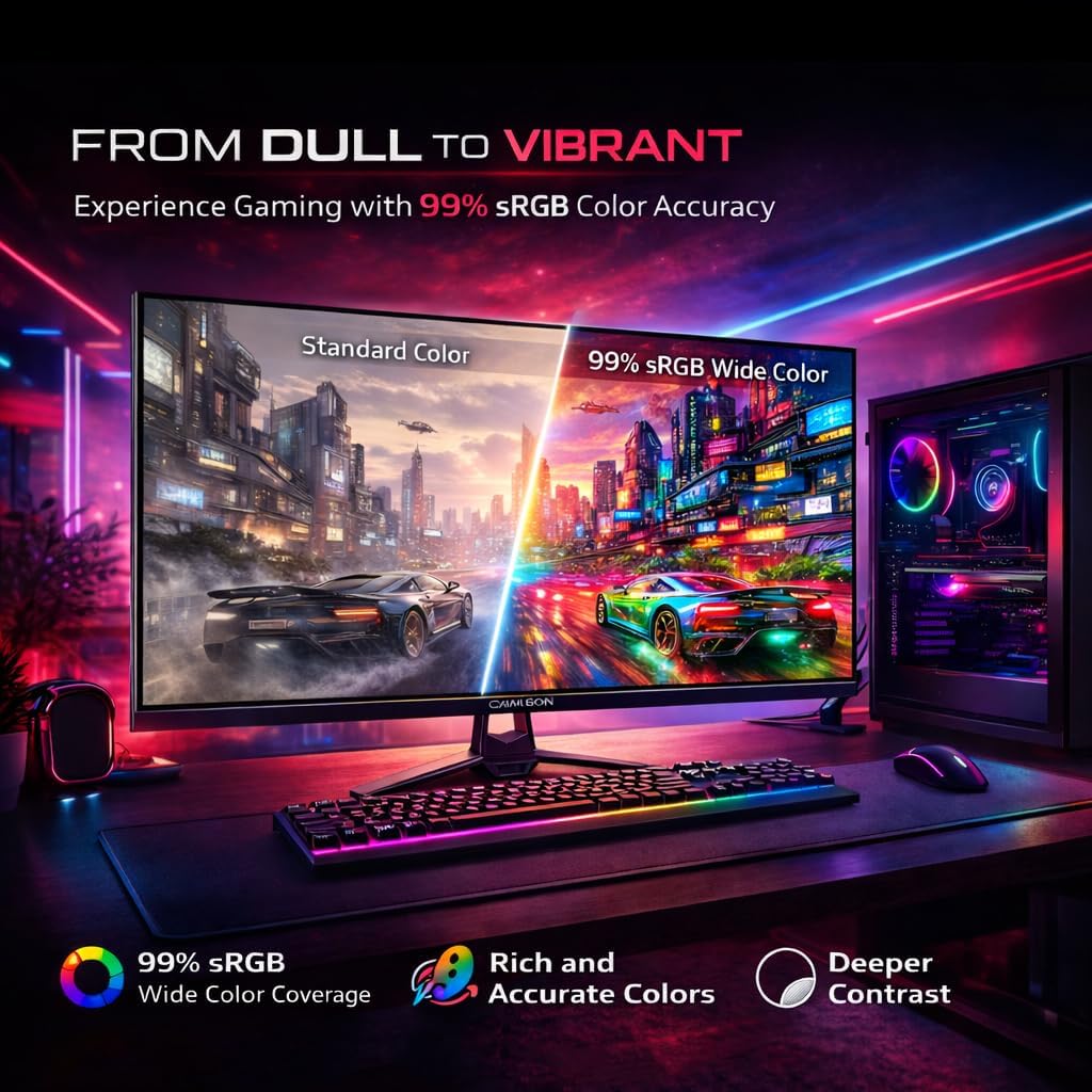 Gameon 27 inch Fast IPS QHD Gaming Monitor - 120Hz, GOES27QHD120IPS - Image 5