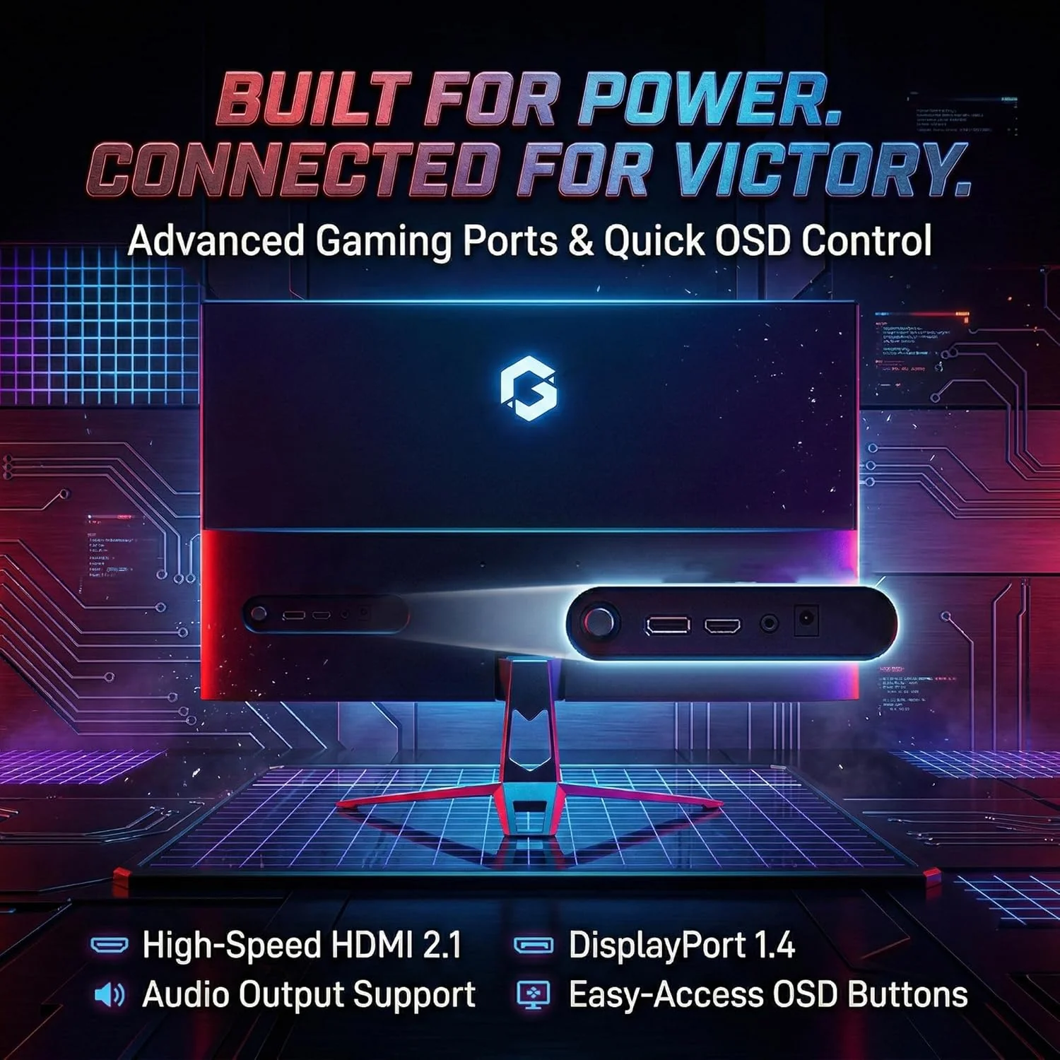 Gameon 27 inch Fast IPS QHD Gaming Monitor - 120Hz, GOES27QHD120IPS - Image 9