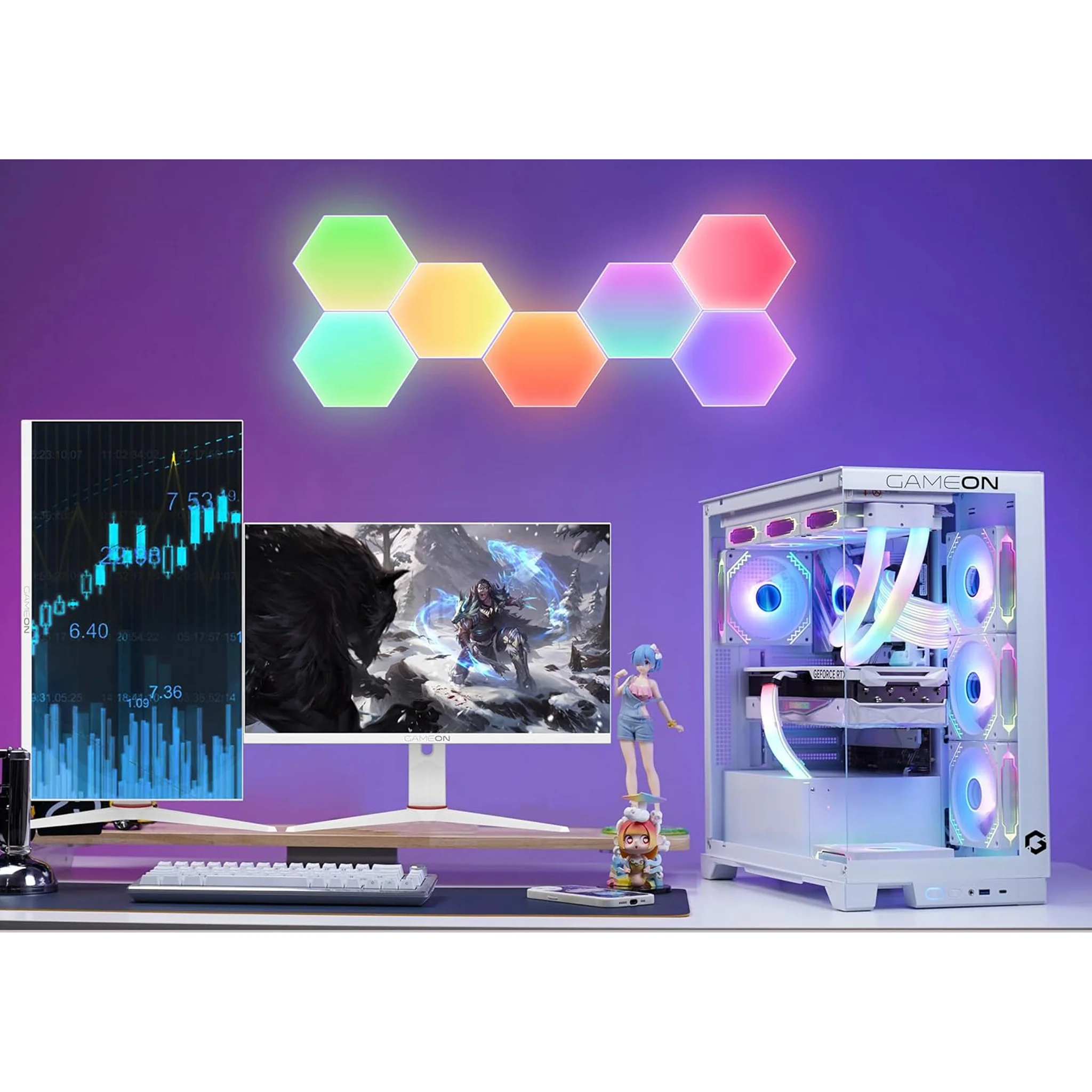 Gameon Arctic Pro Series 24 inch FHD Gaming Monitor – 360Hz, GOA24FHD360IPS - Image 9