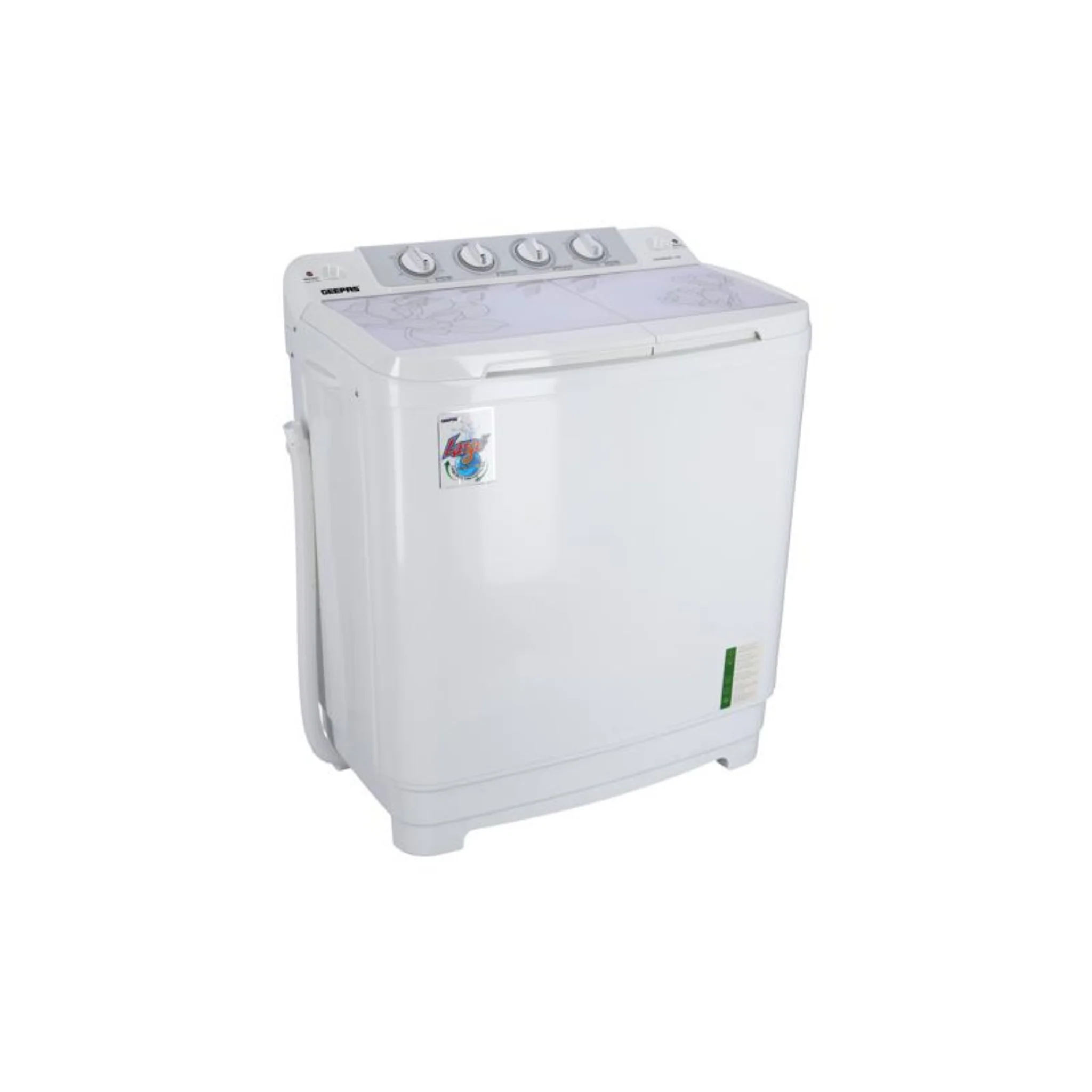 Geepas 10KG Semi Automatic Twin Hub Washer, GSWM6467-10K - Image 2