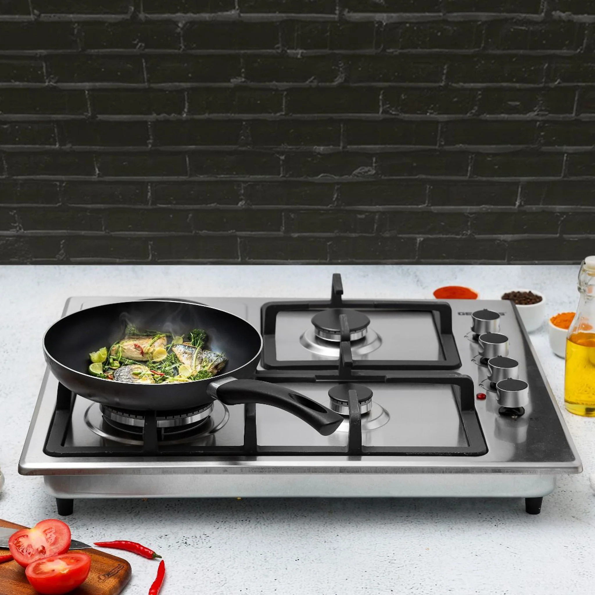Geepas 2 in 1 Built in Gas Hob, GGC31026 - Image 4