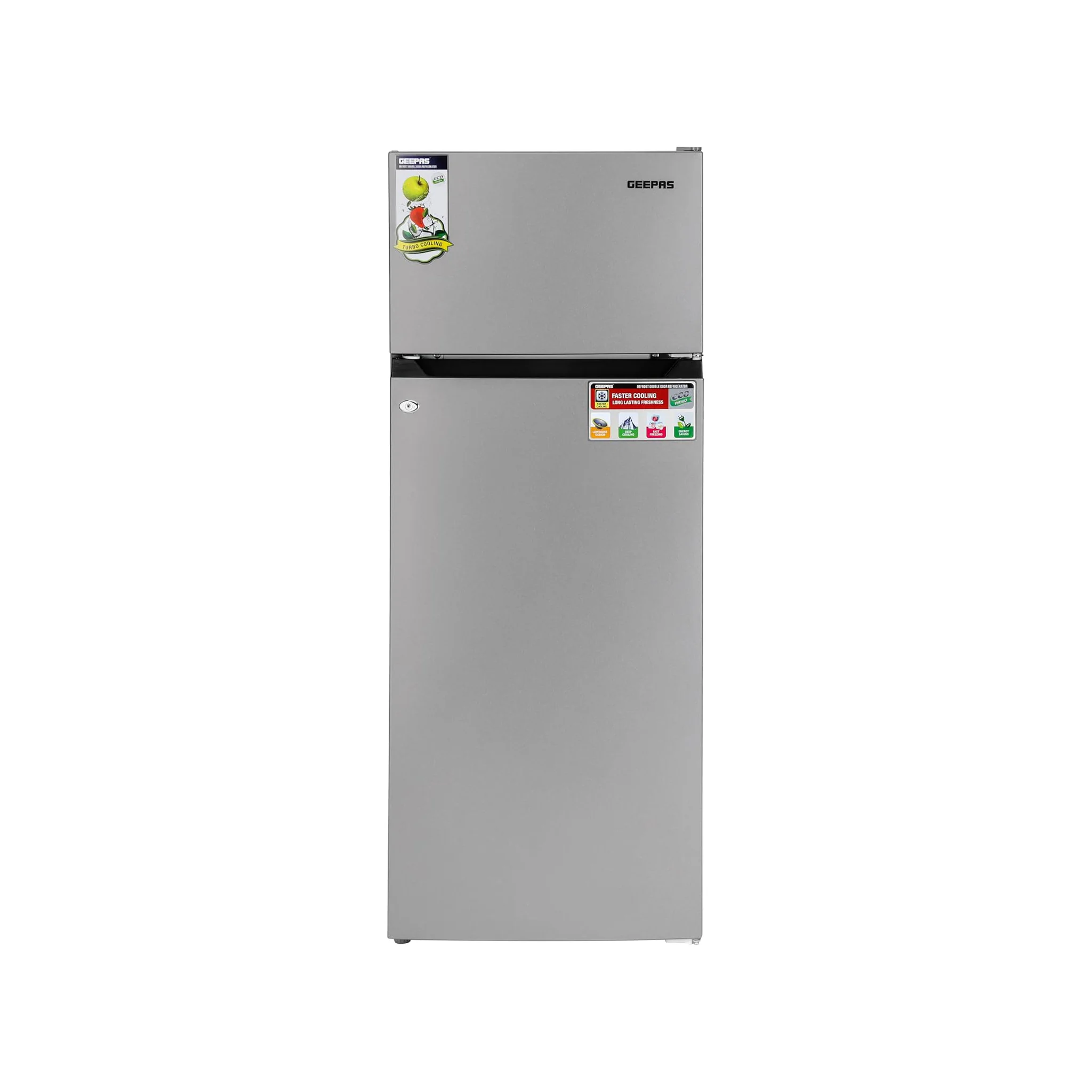 Geepas 240L Top Mount Refrigerator, GRF2400SXE