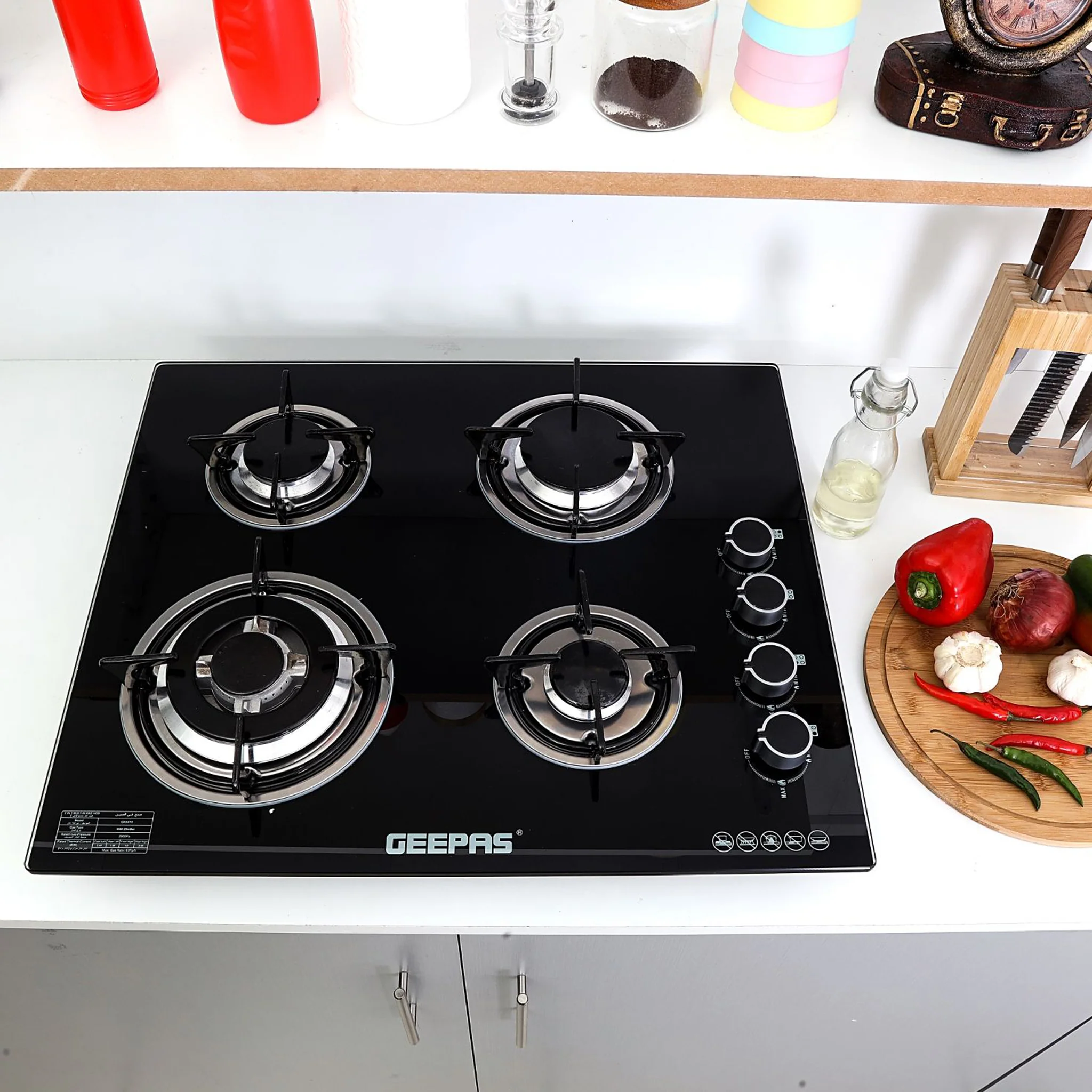 Geepas 4-Burner Gas Cooker, GK4410 - Image 2