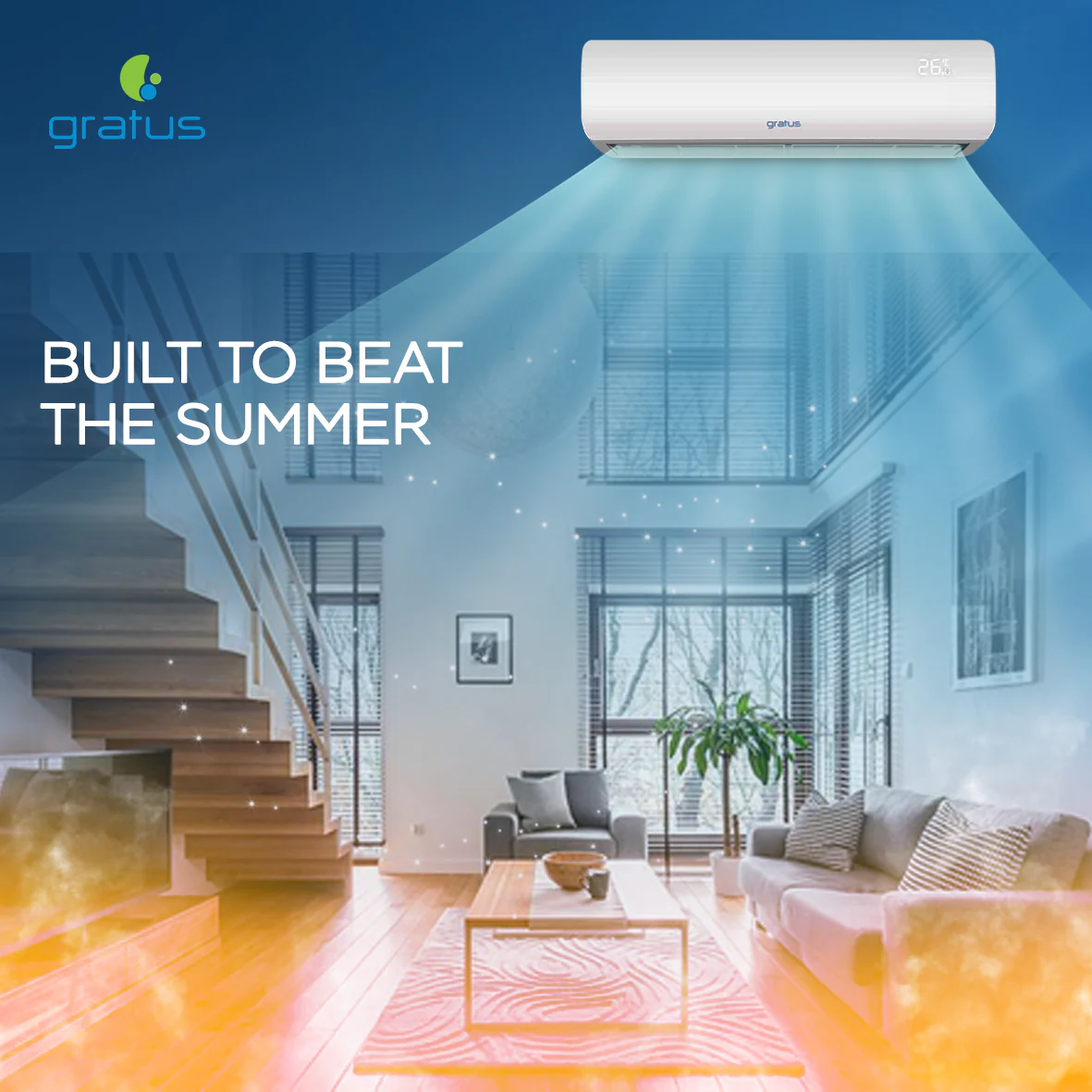 Gratus 1 Ton Split Air Conditioner - Image 6