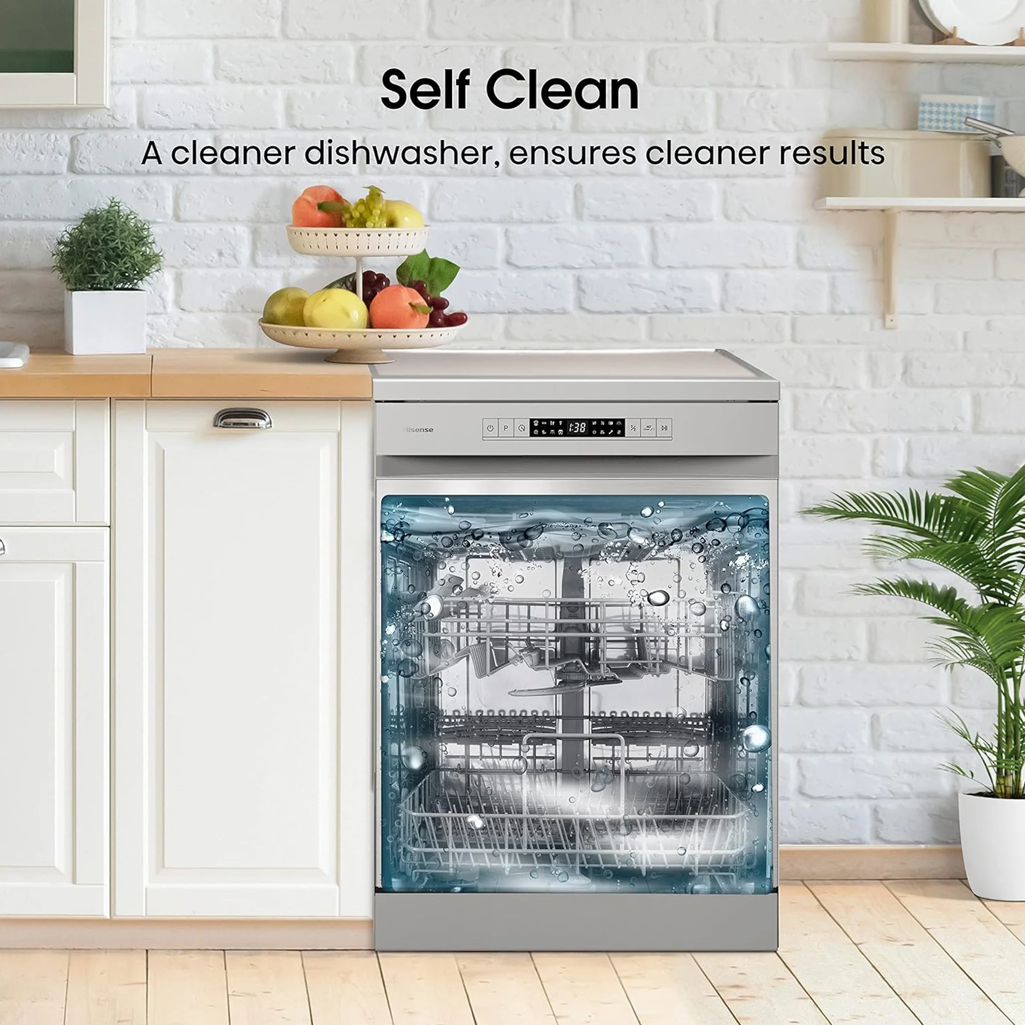 Hisense 15 Place Free Standing Dishwasher, HS623E90G - Image 9