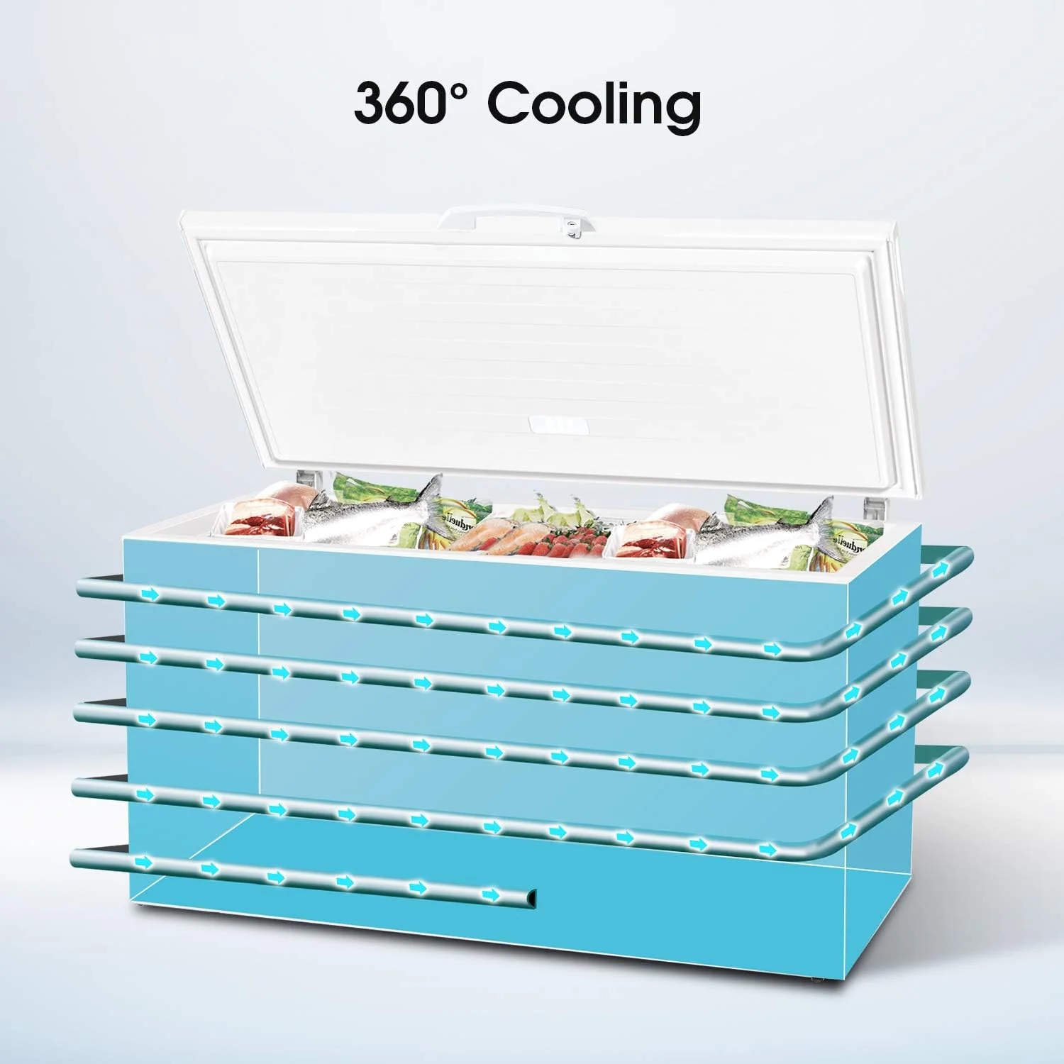 Hisense 550L Chest Freezer, FC-55DD4SAA2 - Image 4