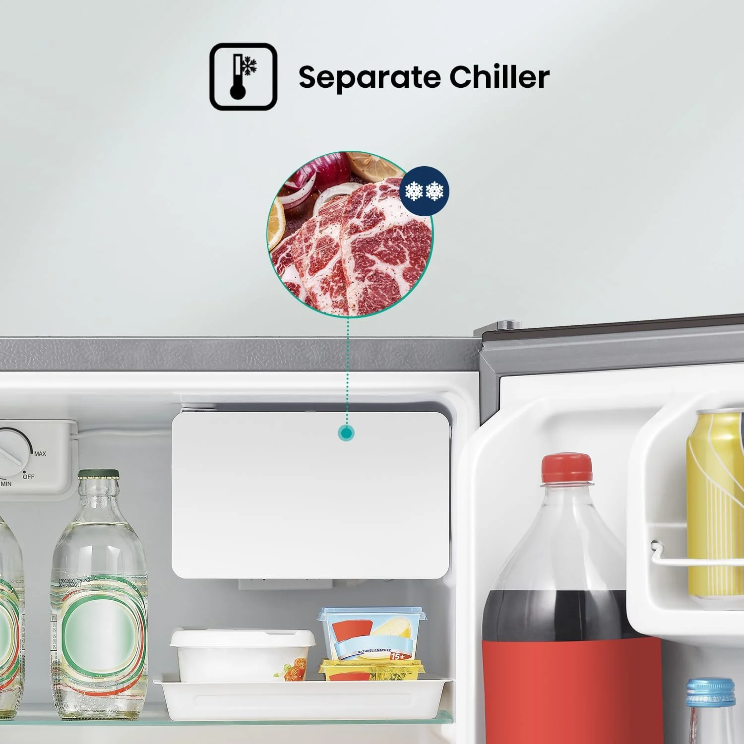 Hisense 60L Single Door Refrigerator, RR60D4ASU - Image 4